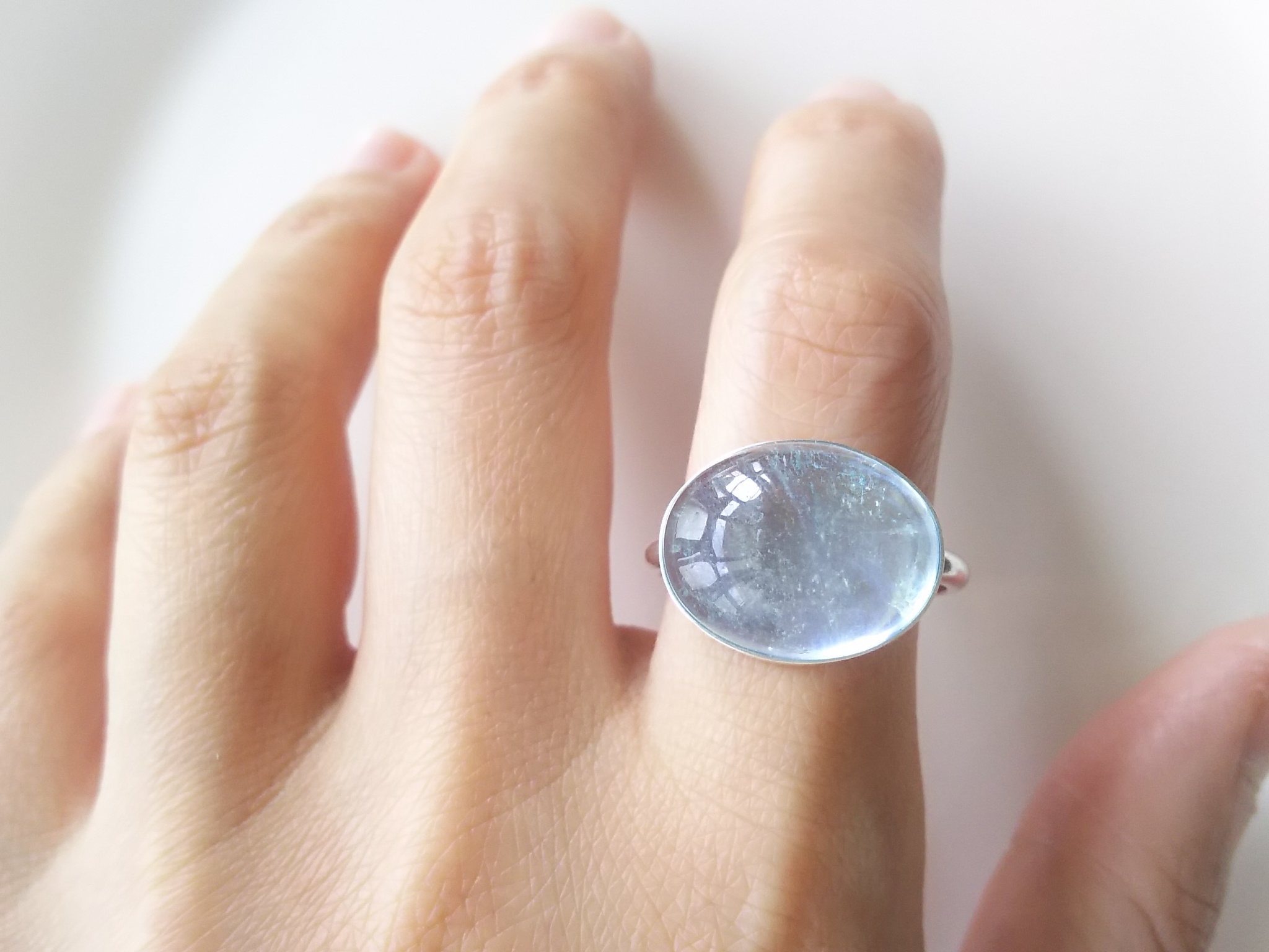 天使のリング アクアマリン Iichi ハンドメイド クラフト作品 手仕事品の通販 天使のリング アクアマリン Iichi ハンドメイド クラフト作品 手仕事品の通販