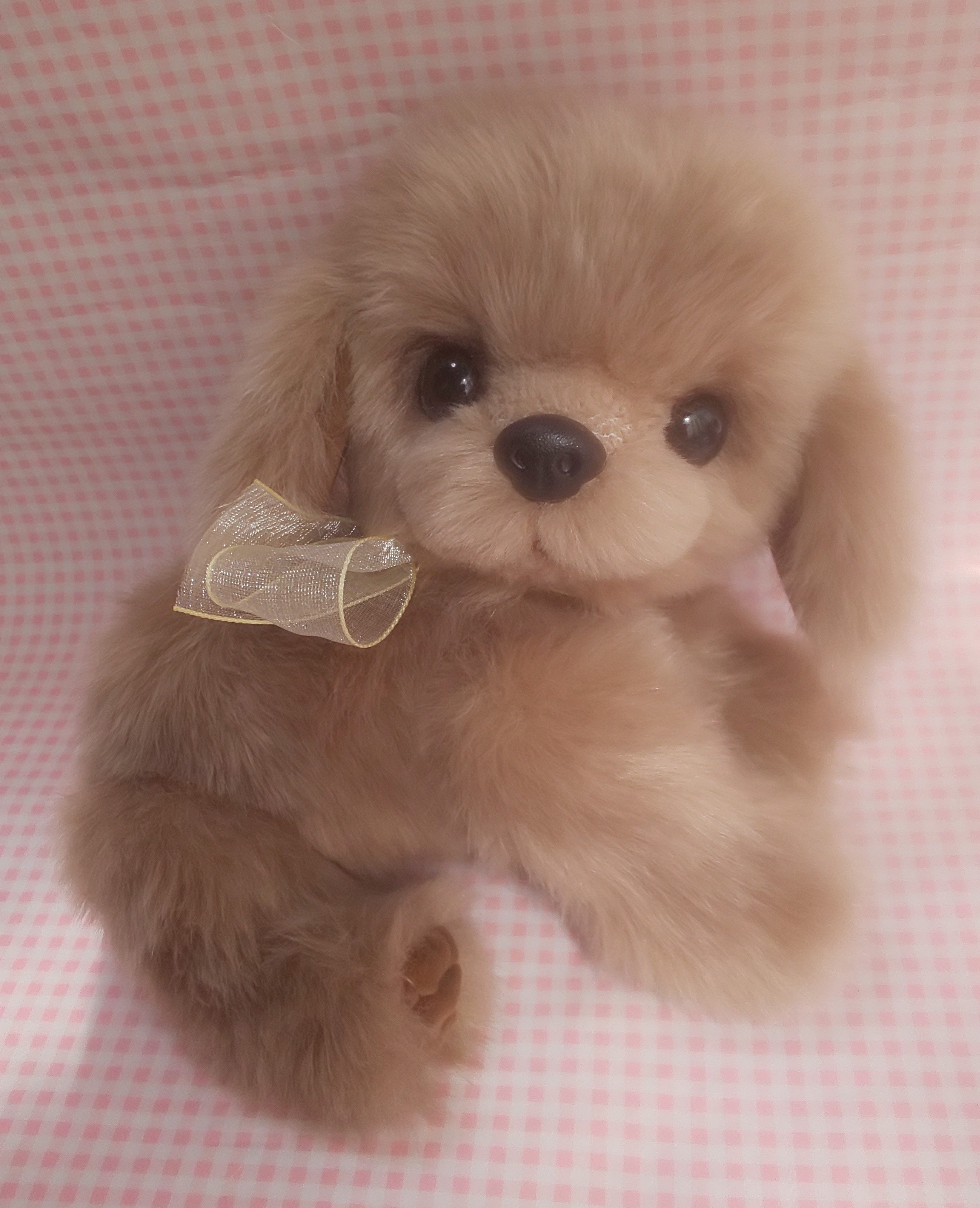 ふわふわぬいぐるみ 垂れ耳な犬 ブラウン Iichi ハンドメイド クラフト作品 手仕事品の通販