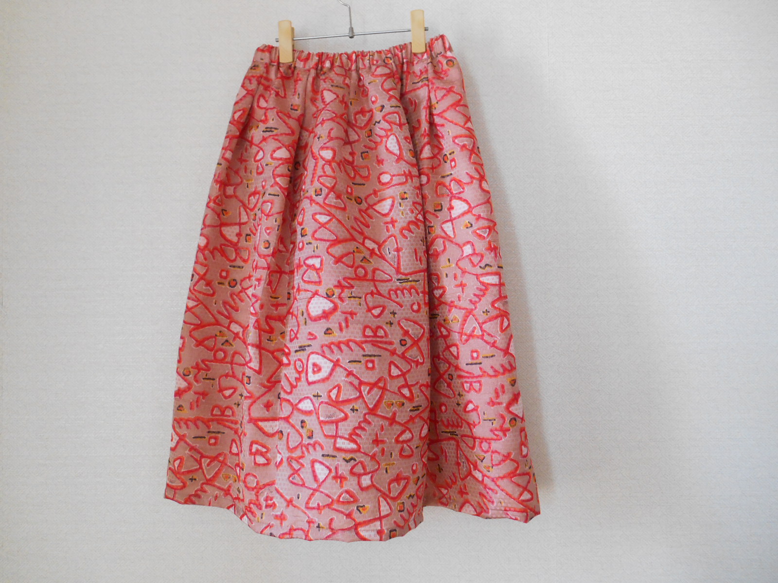 銘仙の着物リメイクスカート 裏地付 Iichi ハンドメイド クラフト作品 手仕事品の通販