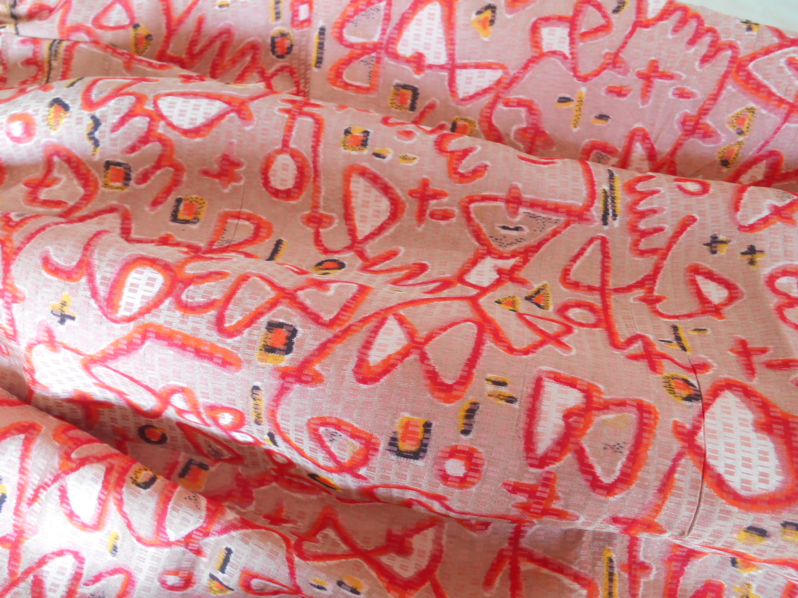 銘仙の着物リメイクスカート 裏地付 Iichi ハンドメイド クラフト作品 手仕事品の通販