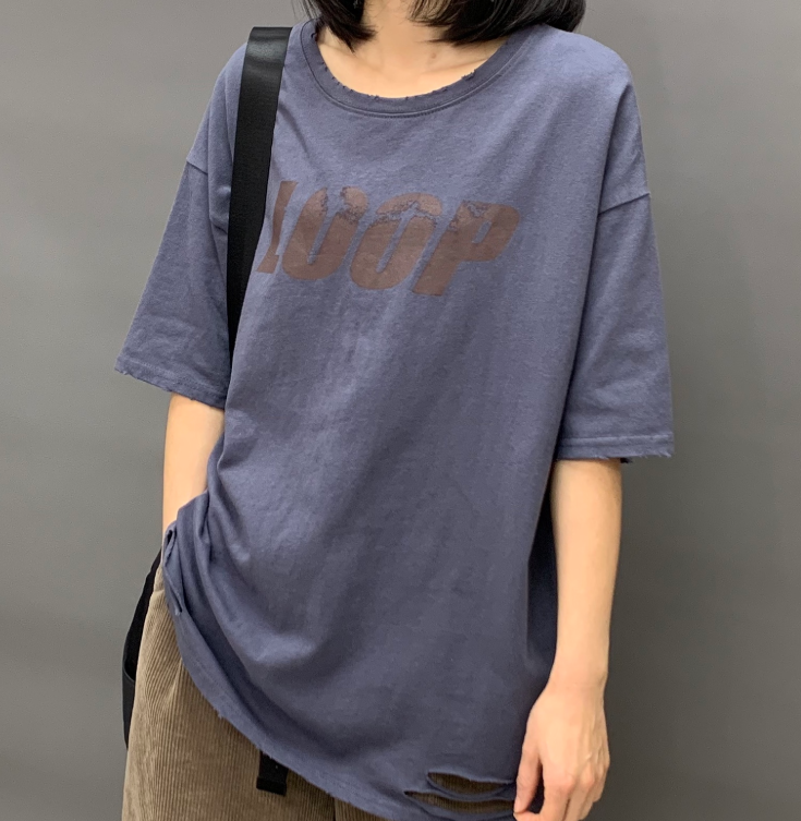 春夏 多色 半袖tシャツ ラウンドネックtシャツ レディース トップス コットン シャツ ゆったり Iichi ハンドメイド クラフト作品 手仕事品の通販