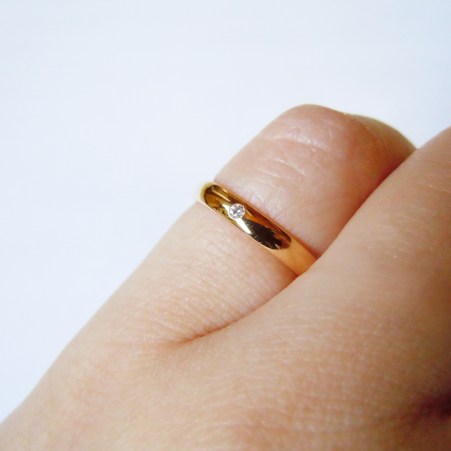 雑誌で紹介された K18 ノジェス 結婚指輪 マリッジリング 槌目