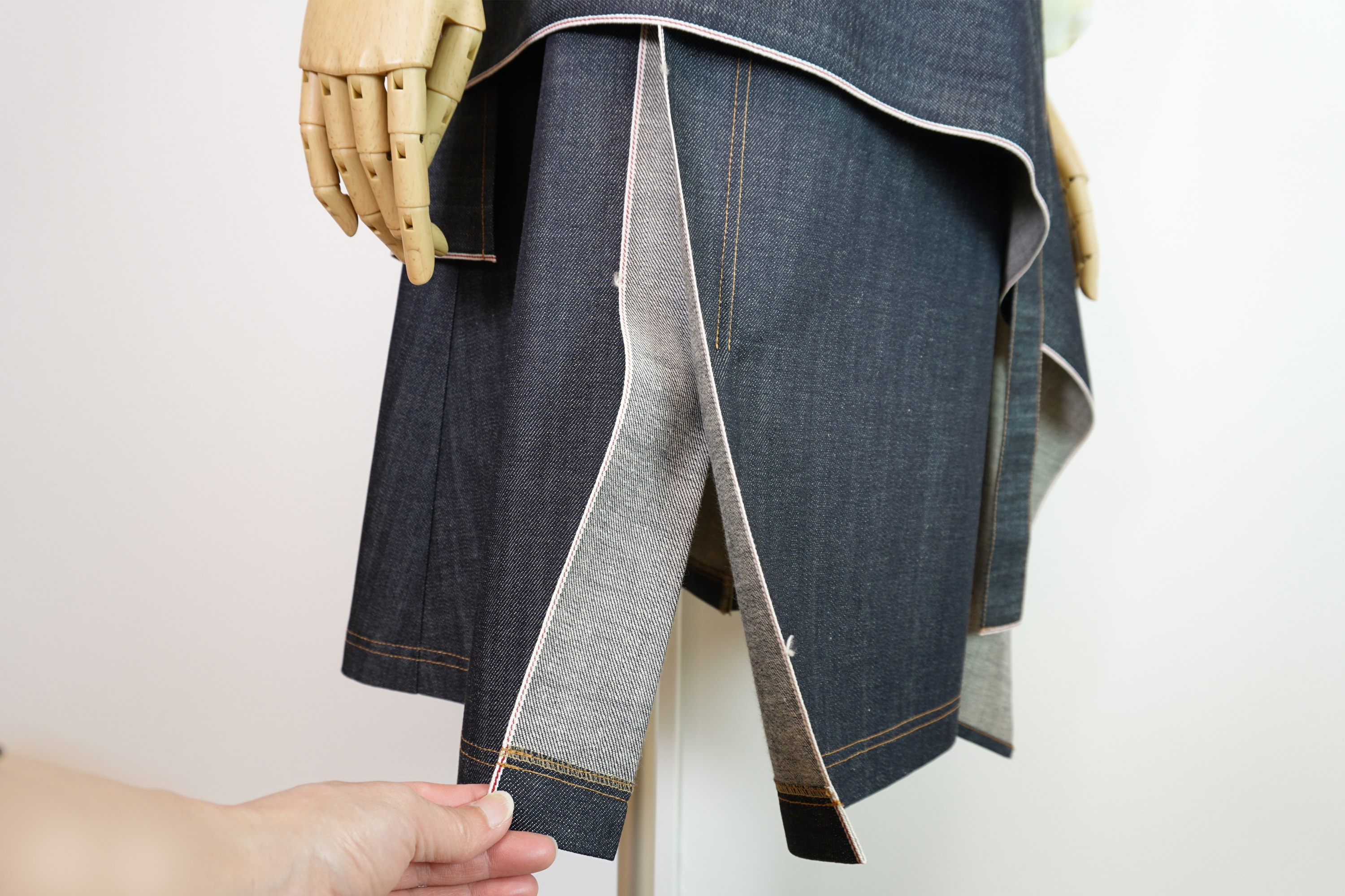 残りわずか 藍染 ワンピース オーダーメイド ミディ丈 ロングワンピース