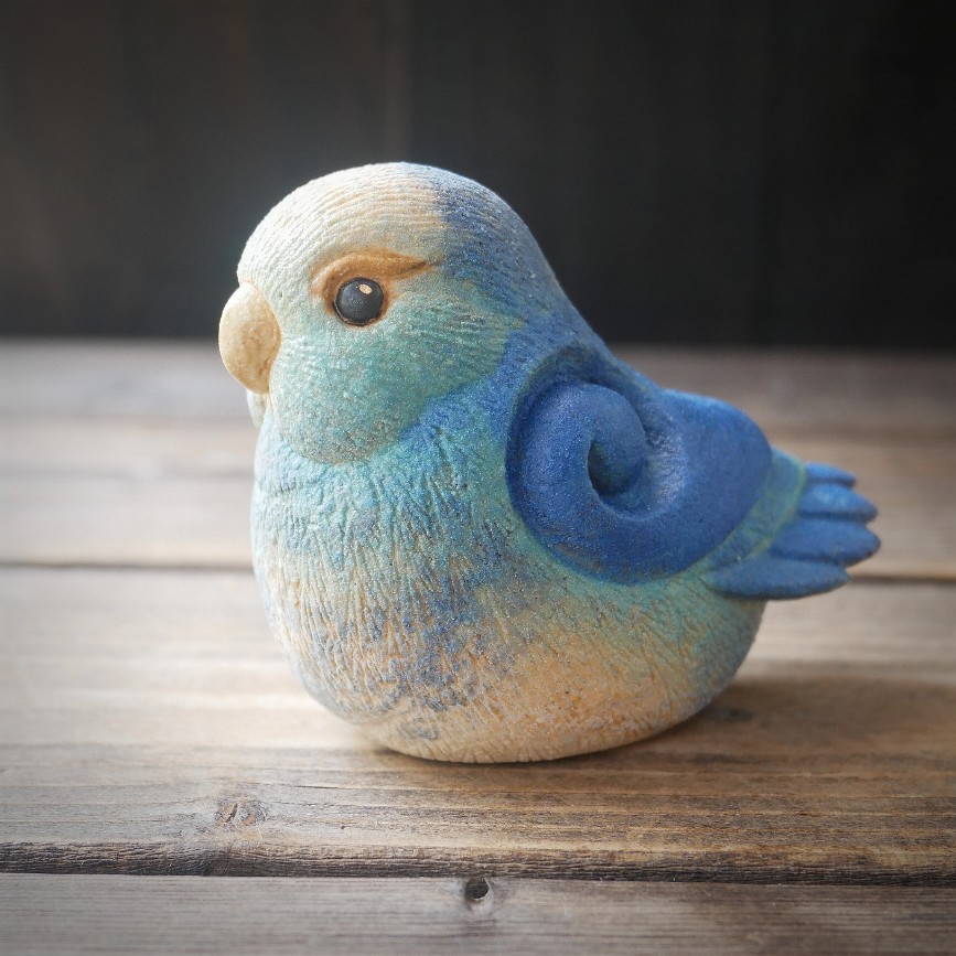 青色のマメルリハインコ No 4 Iichi ハンドメイド クラフト作品 手仕事品の通販 青色のマメルリハインコ No 4 Iichi ハンドメイド クラフト作品 手仕事品の通販