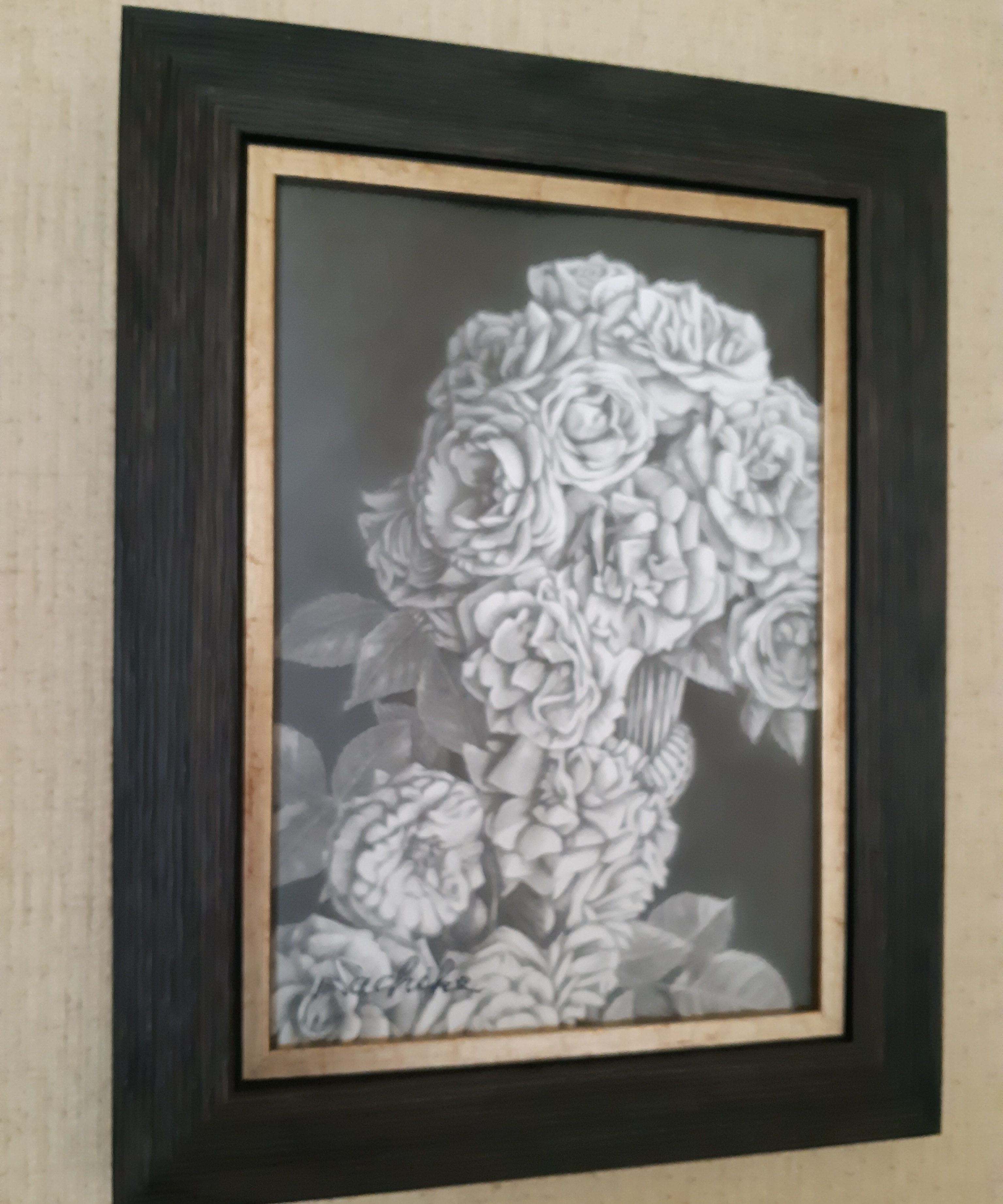 鉛筆画 薔薇 原画 Iichi ハンドメイド クラフト作品 手仕事品の通販