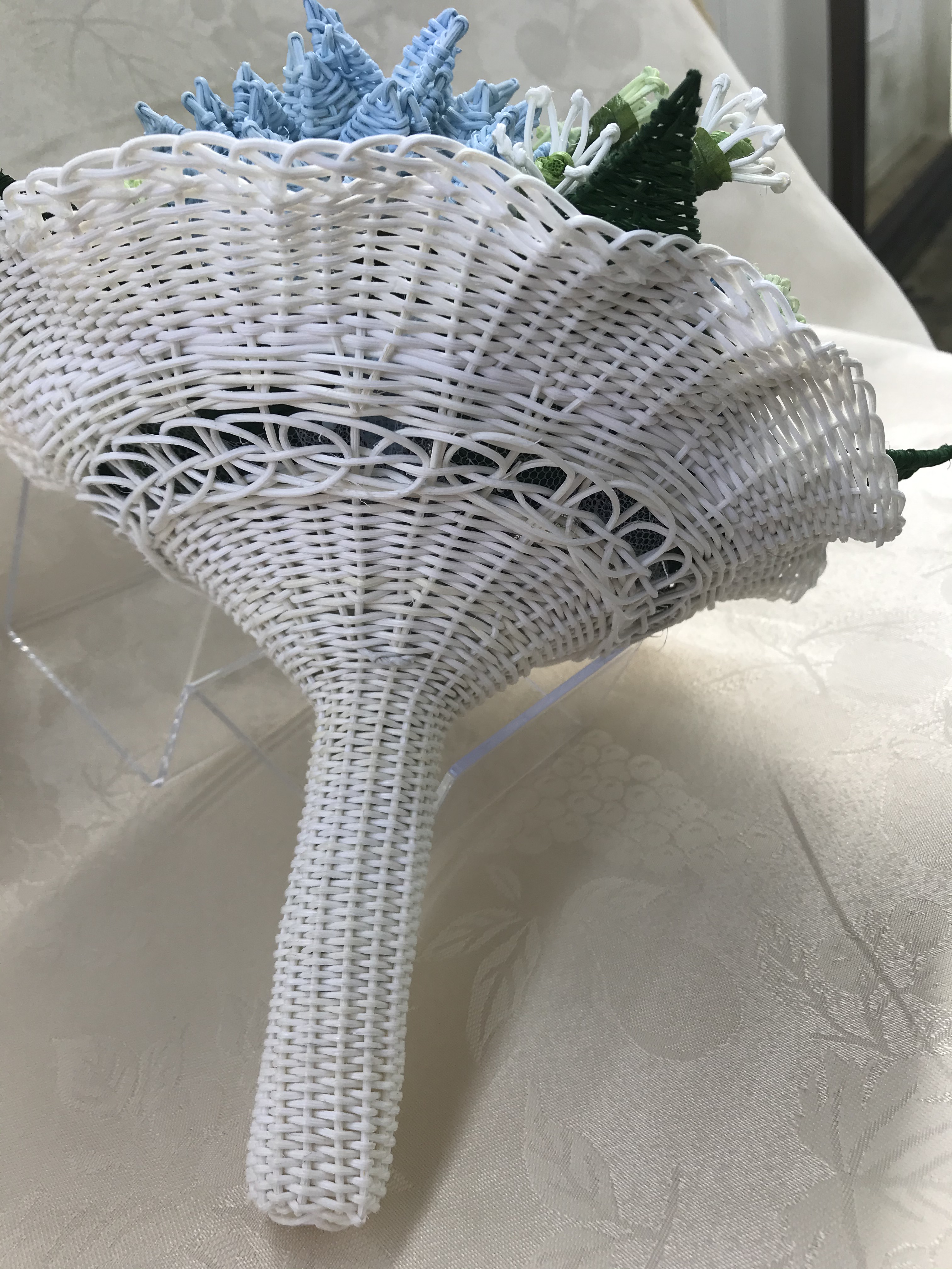 籐で編んだ花束 アジサイの花束 Iichi ハンドメイド クラフト作品 手仕事品の通販