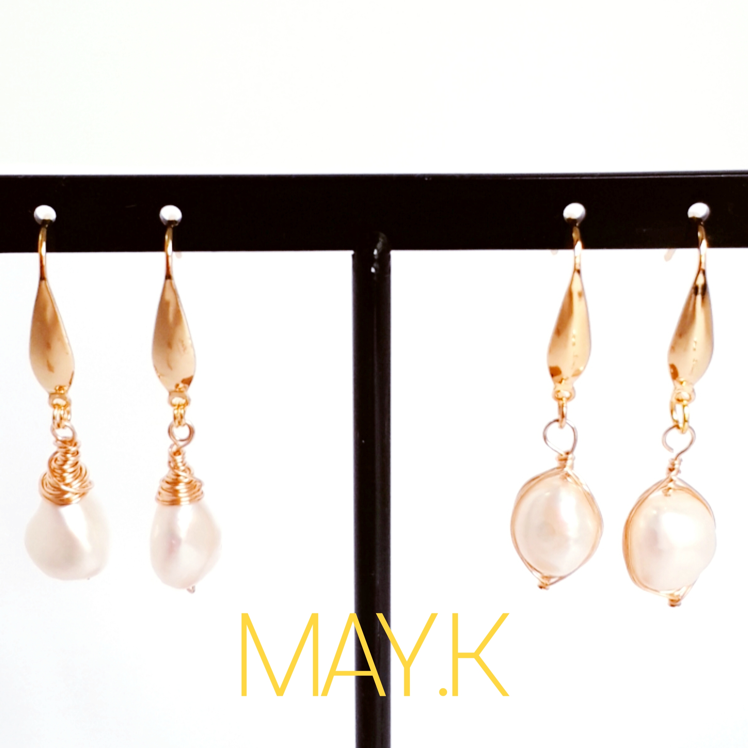 おすすめ 淡水パール ワイヤーラッピングピアス イヤリング サージカルステンレス316 入園式 入学式 セレモニー Iichi ハンドメイド クラフト作品 手仕事品の通販