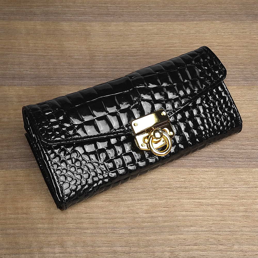 送無 一点物 革の長財布 容量たっぷり 使いやすいから人気の形 黒色 Iichi ハンドメイド クラフト作品 手仕事品の通販