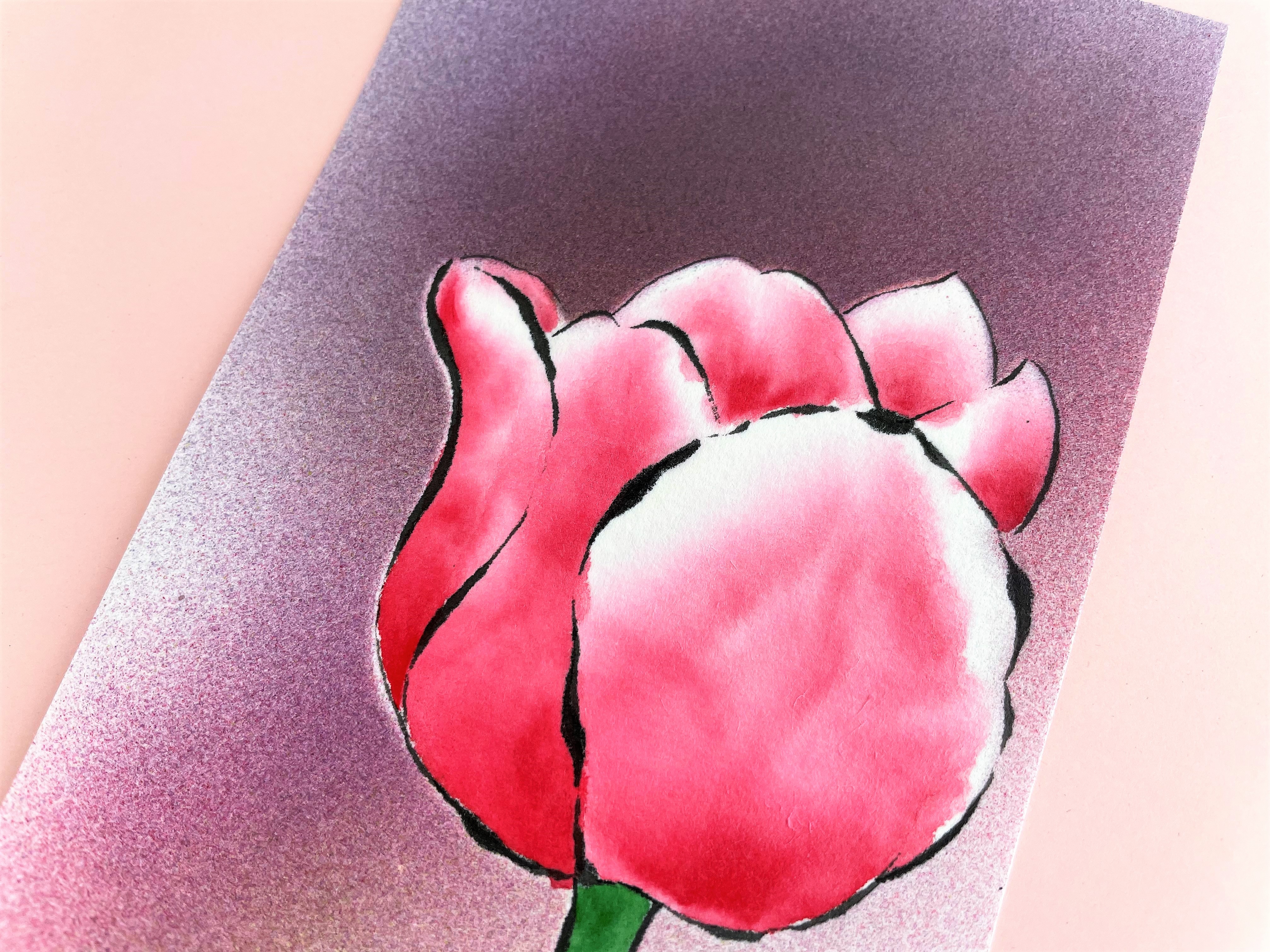 原画 チューリップ 花の絵 インテリア 絵画 アート Iichi ハンドメイド クラフト作品 手仕事品の通販