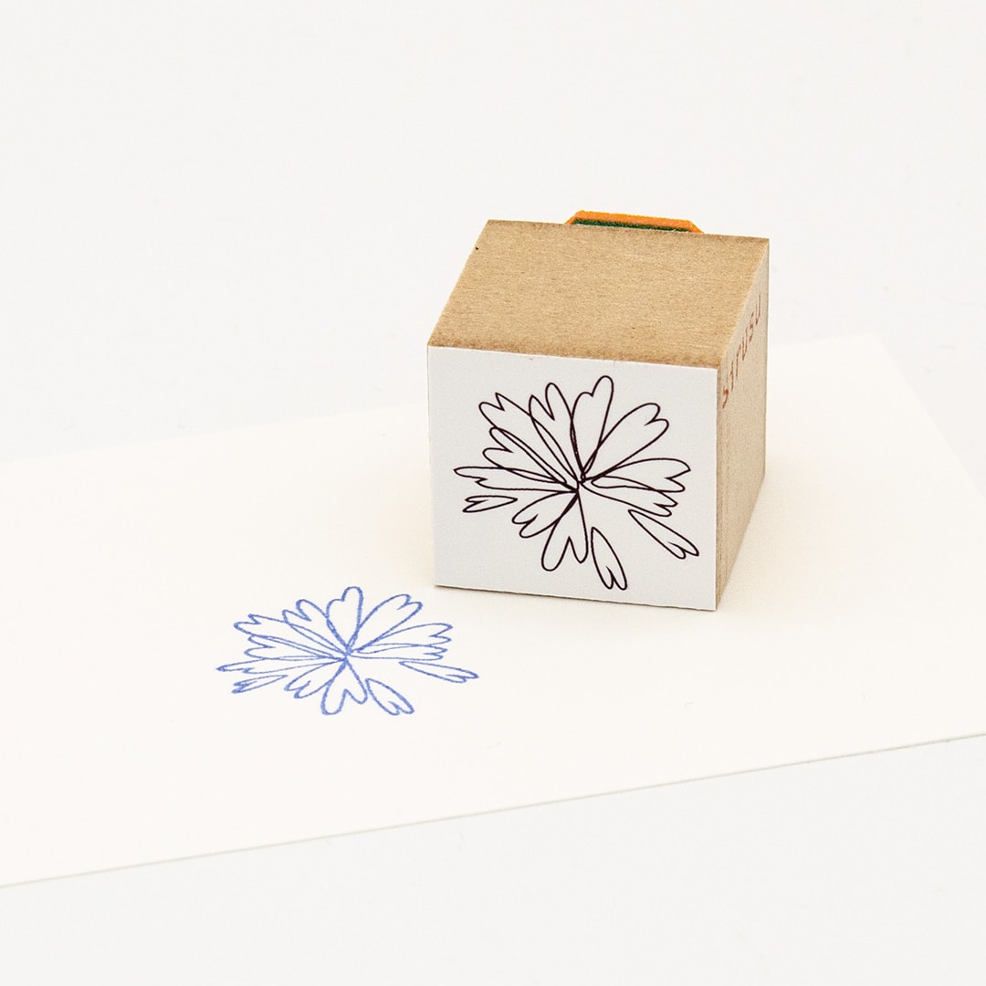 スタンプ 花 Hana 線画 スケジュールや手帳 カードや自分だけのノートに Iichi ハンドメイド クラフト作品 手仕事品の通販