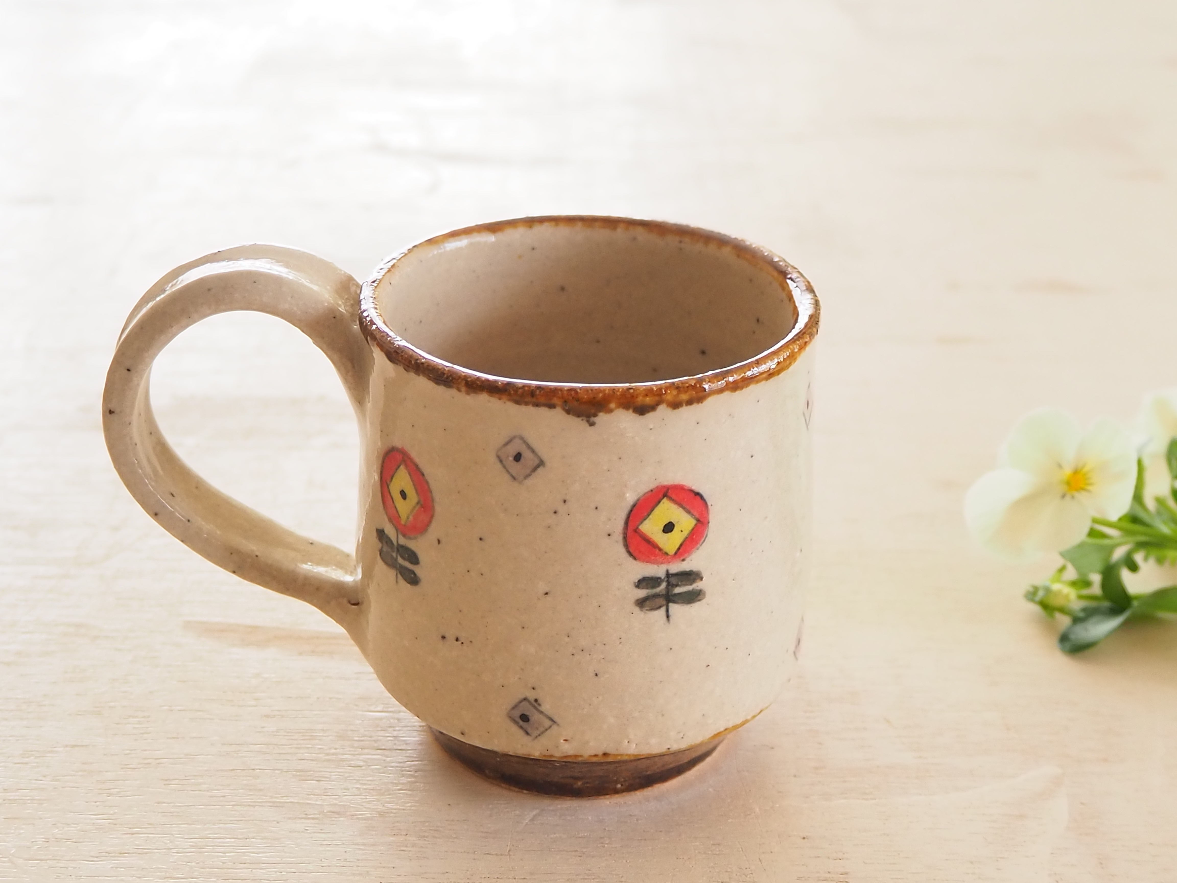 音の鳴るマグカップ 北欧柄 Shine Iichi ハンドメイド クラフト作品 手仕事品の通販