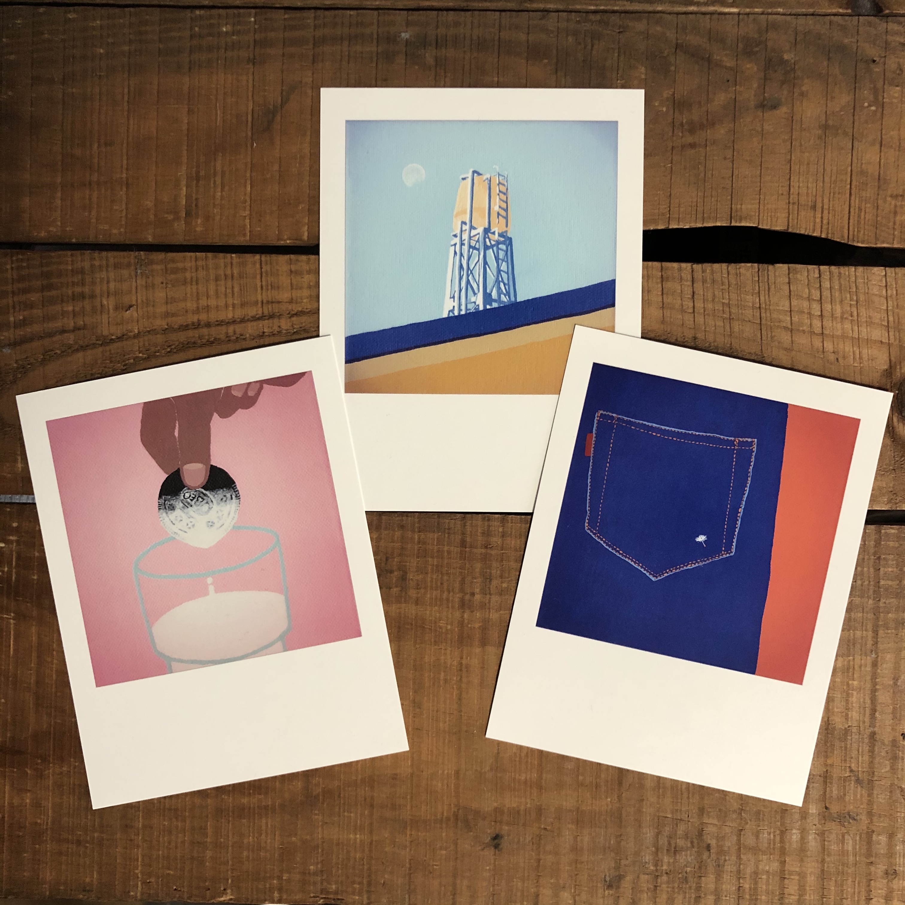 ポラロイド風 ポストカードセット Iichi ハンドメイド クラフト作品 手仕事品の通販