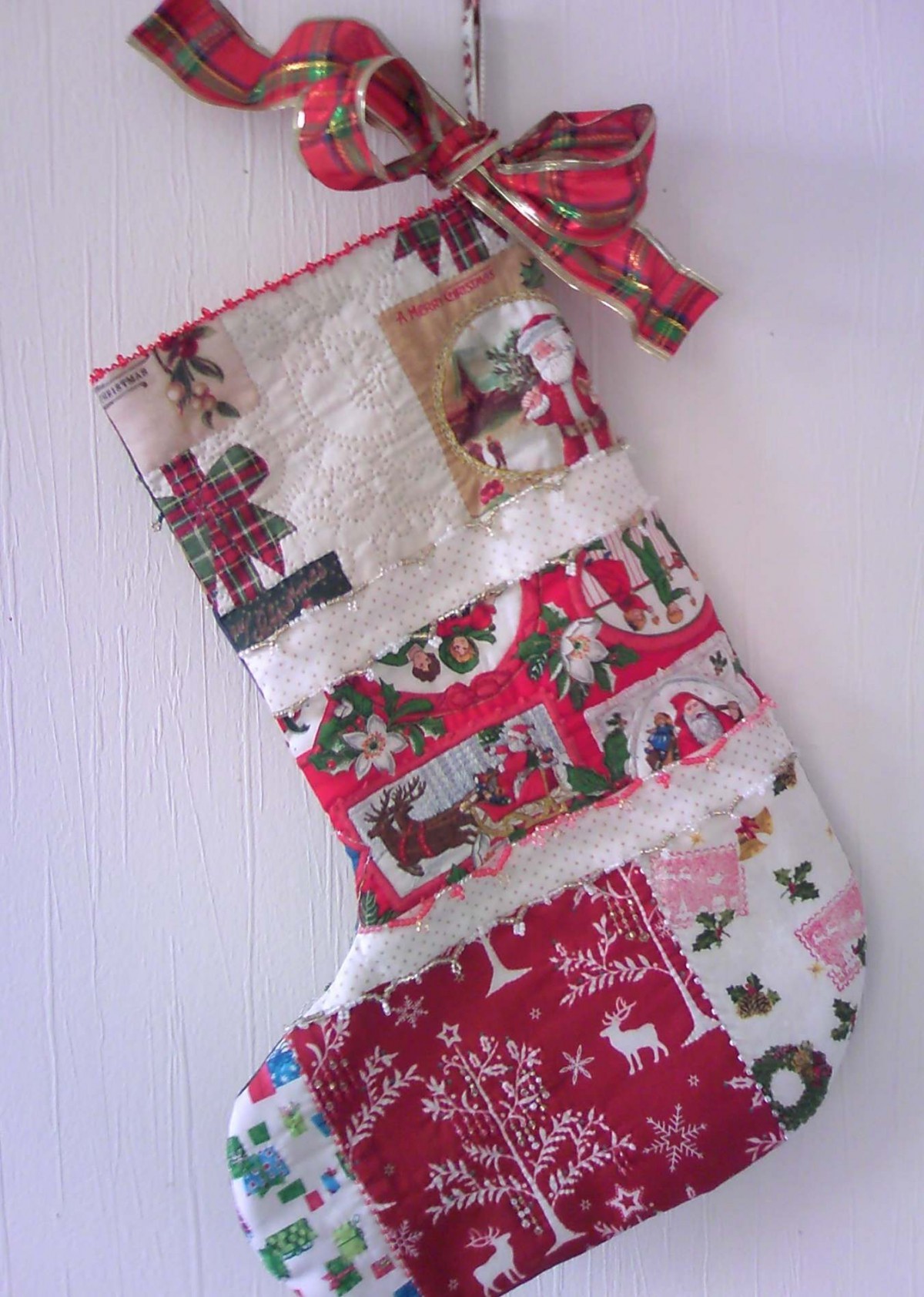 クリスマス ソックス Christmas Stocking Iichi ハンドメイド クラフト作品 手仕事品の通販