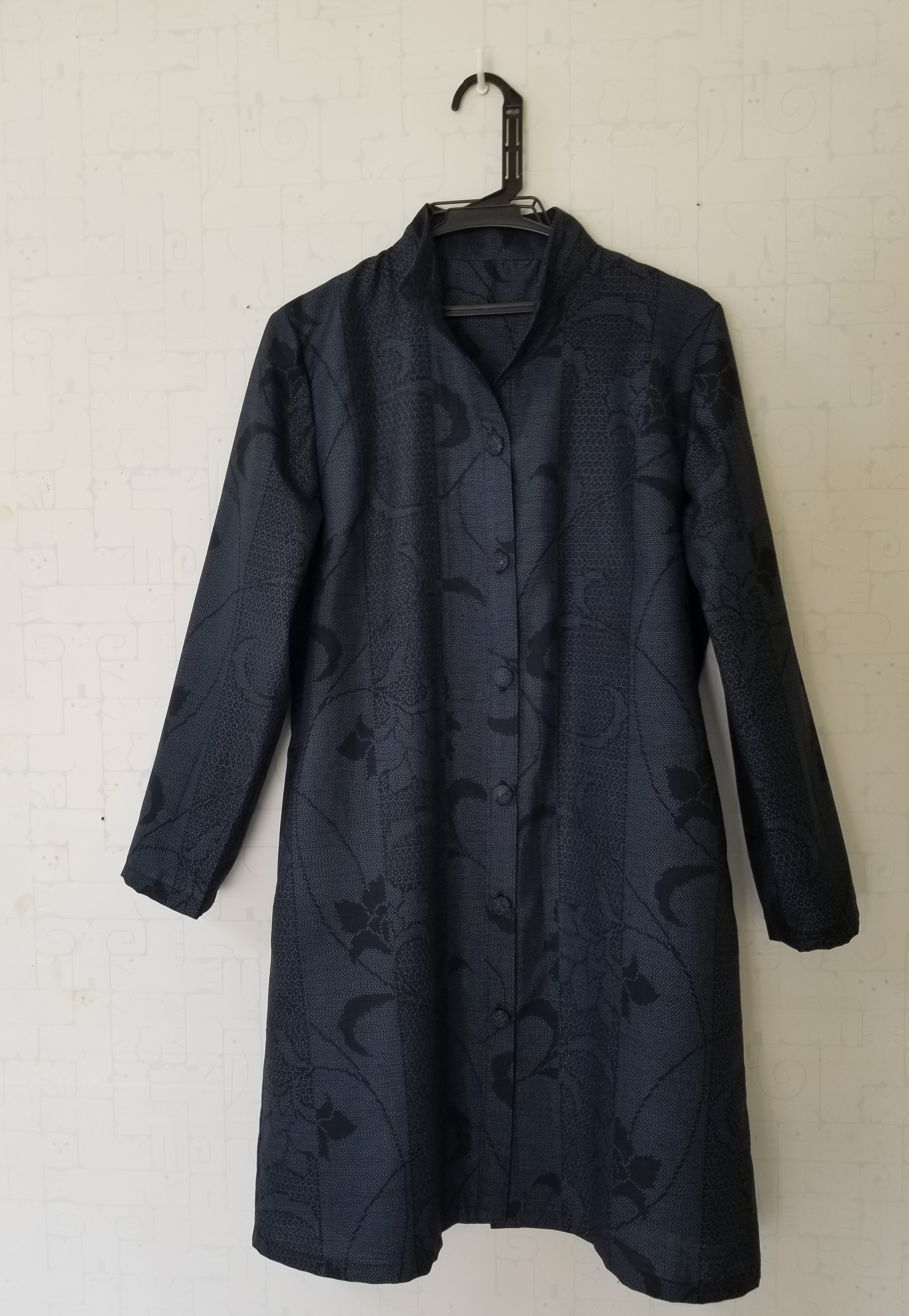 着物リメイク コートワンピ | iichi ハンドメイド・クラフト作品・手 ...