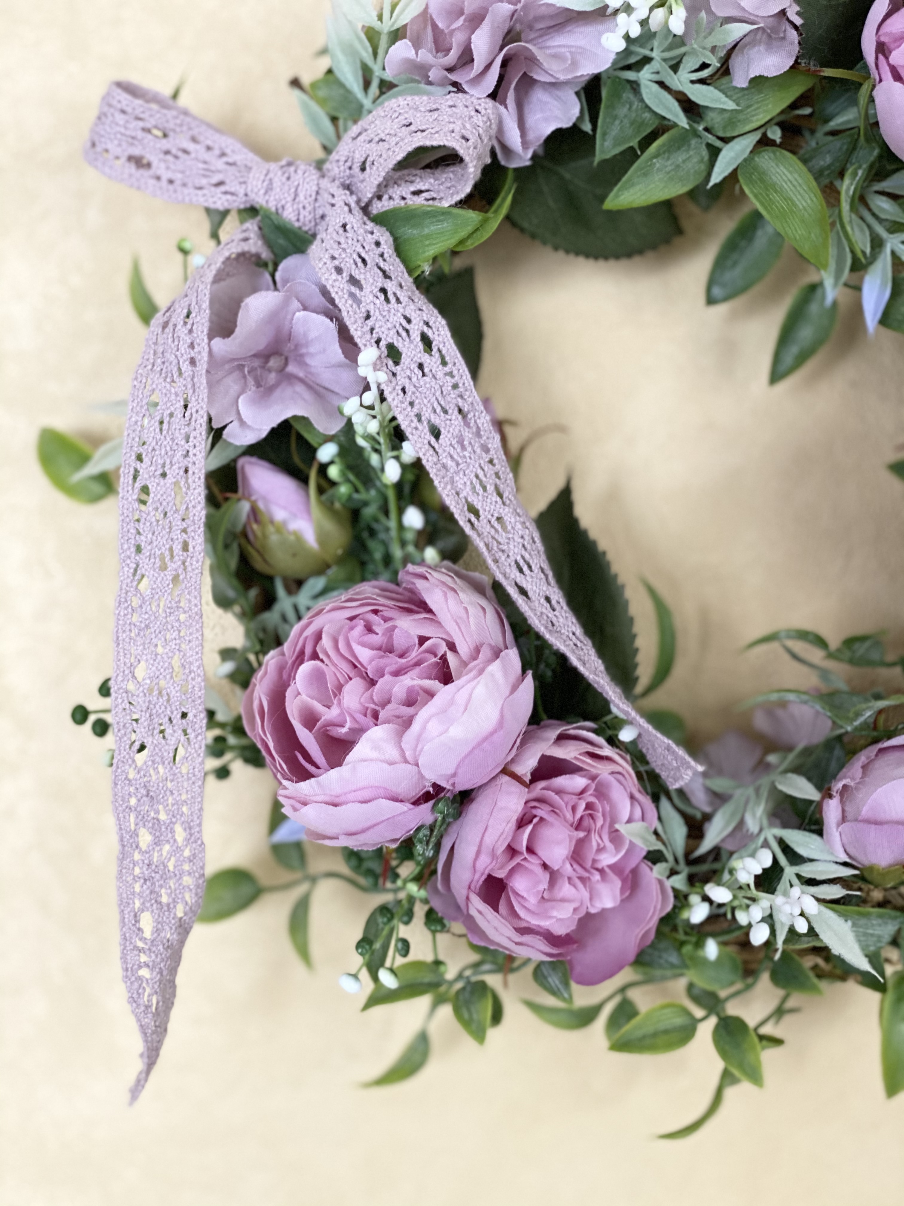 大人可愛いバラのリース Iichi ハンドメイド クラフト作品 手仕事品の通販