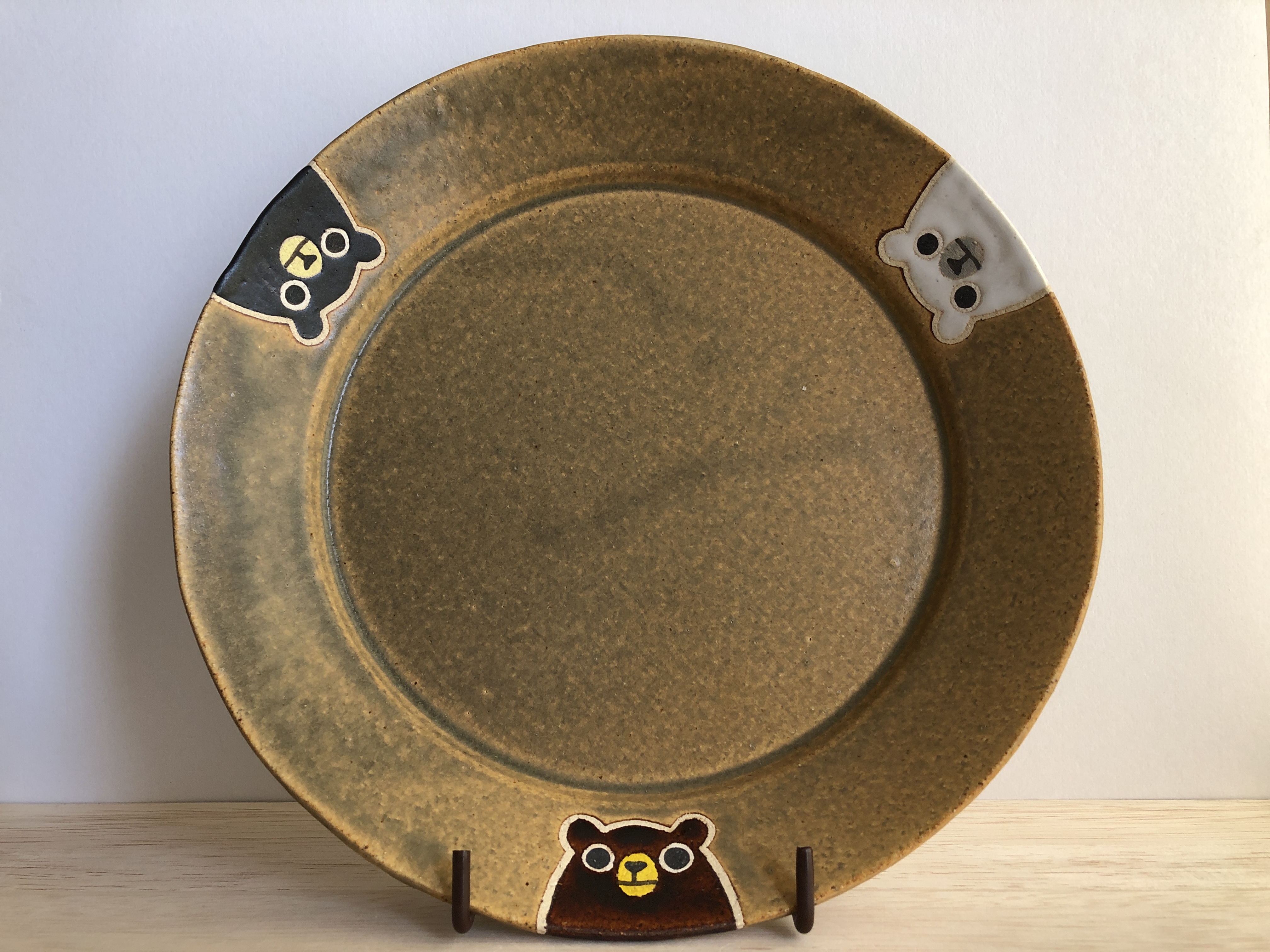 マザキユキ・クマ型陶器皿セット マザキユキ・クマ型陶器皿セット マザキユキ くま 小皿 クマ 熊 クマの