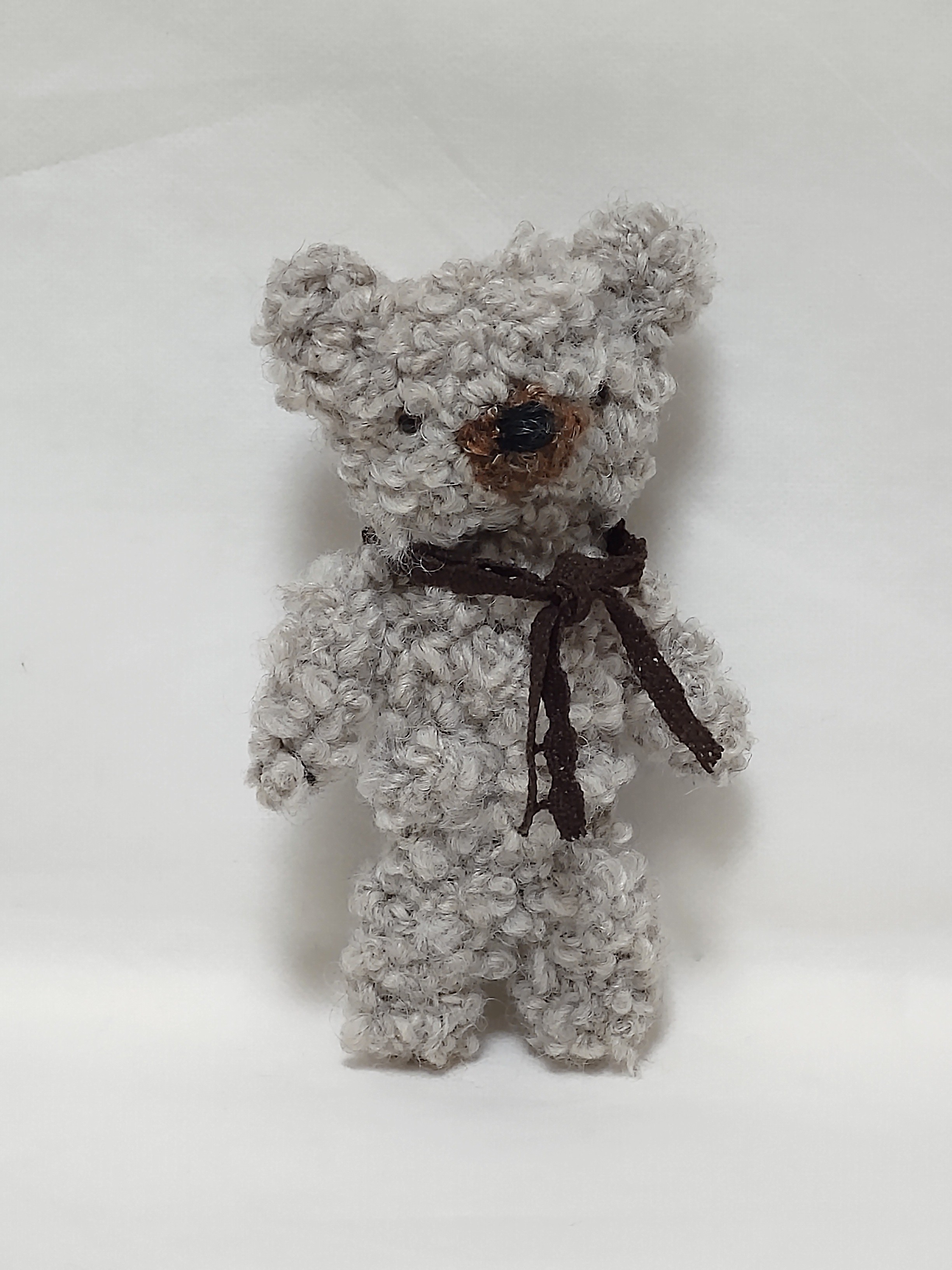 もっこもこのテディベア アルパカ毛糸 Iichi ハンドメイド クラフト作品 手仕事品の通販