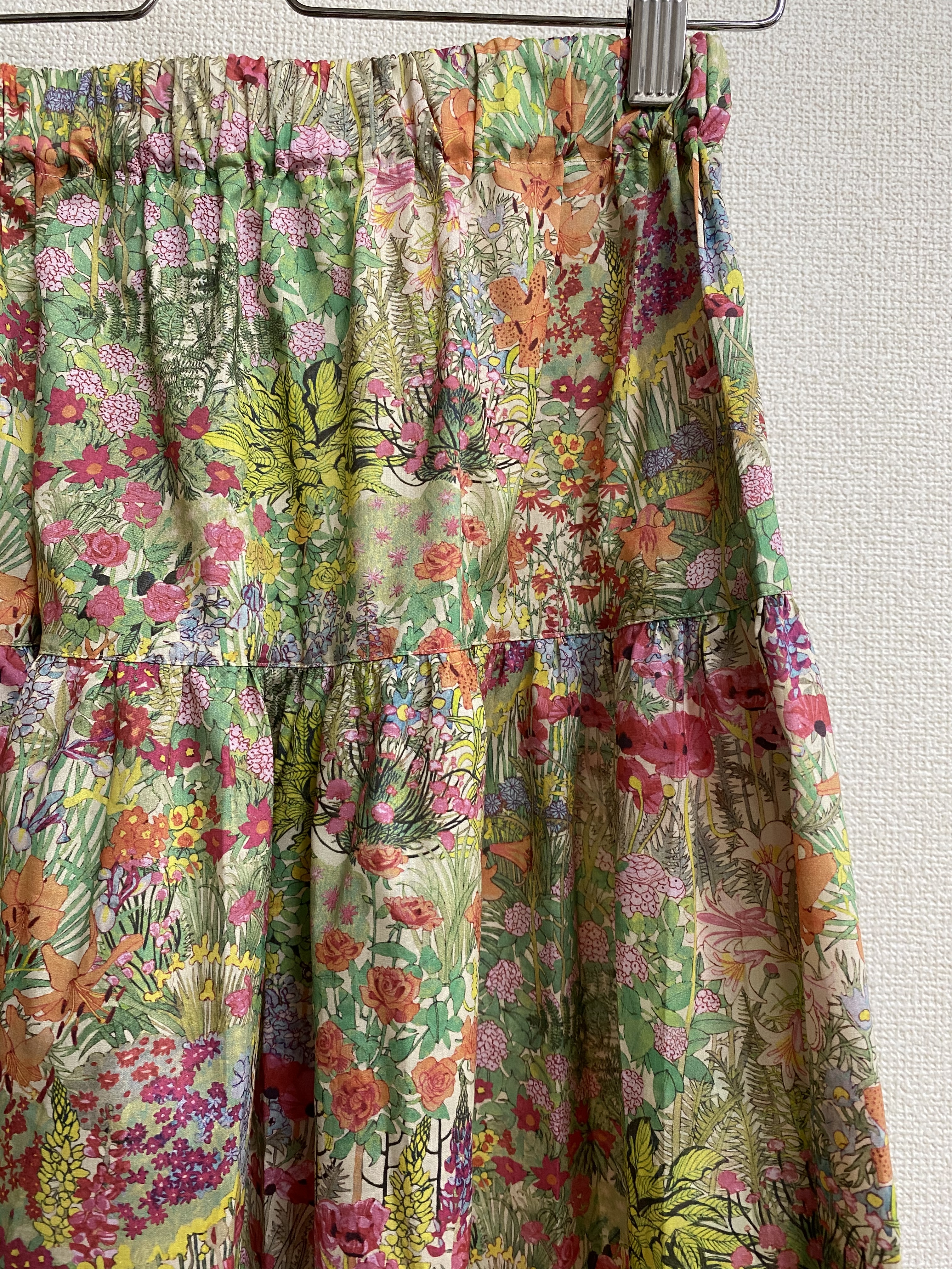 アリスズガーデン ２段ティアードスカート Iichi ハンドメイド クラフト作品 手仕事品の通販