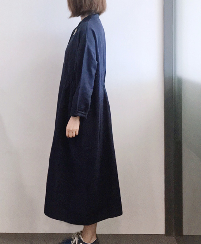 人気 ラウンドネックワンピース Iichi ハンドメイド クラフト作品 手仕事品の通販