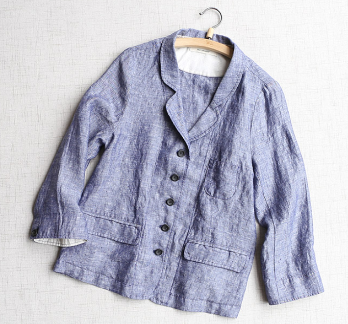 スーツ ブラウス カーディガンコート レディース ファション リネン Iichi ハンドメイド クラフト作品 手仕事品の通販