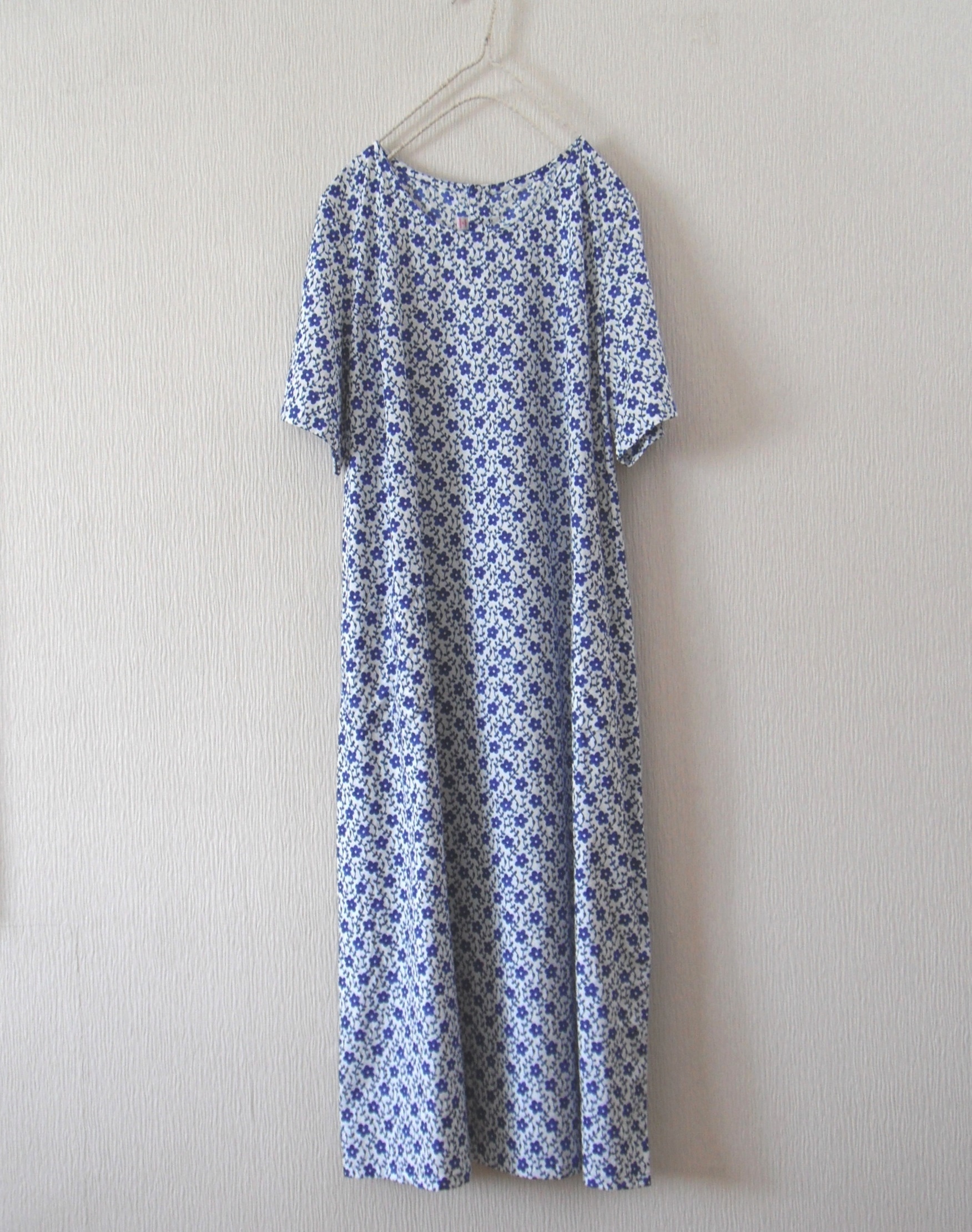 E様分 木綿の半袖ワンピース 青 Iichi ハンドメイド クラフト作品 手仕事品の通販 E様分 木綿の半袖ワンピース 青 Iichi ハンドメイド クラフト作品 手仕事品の通販