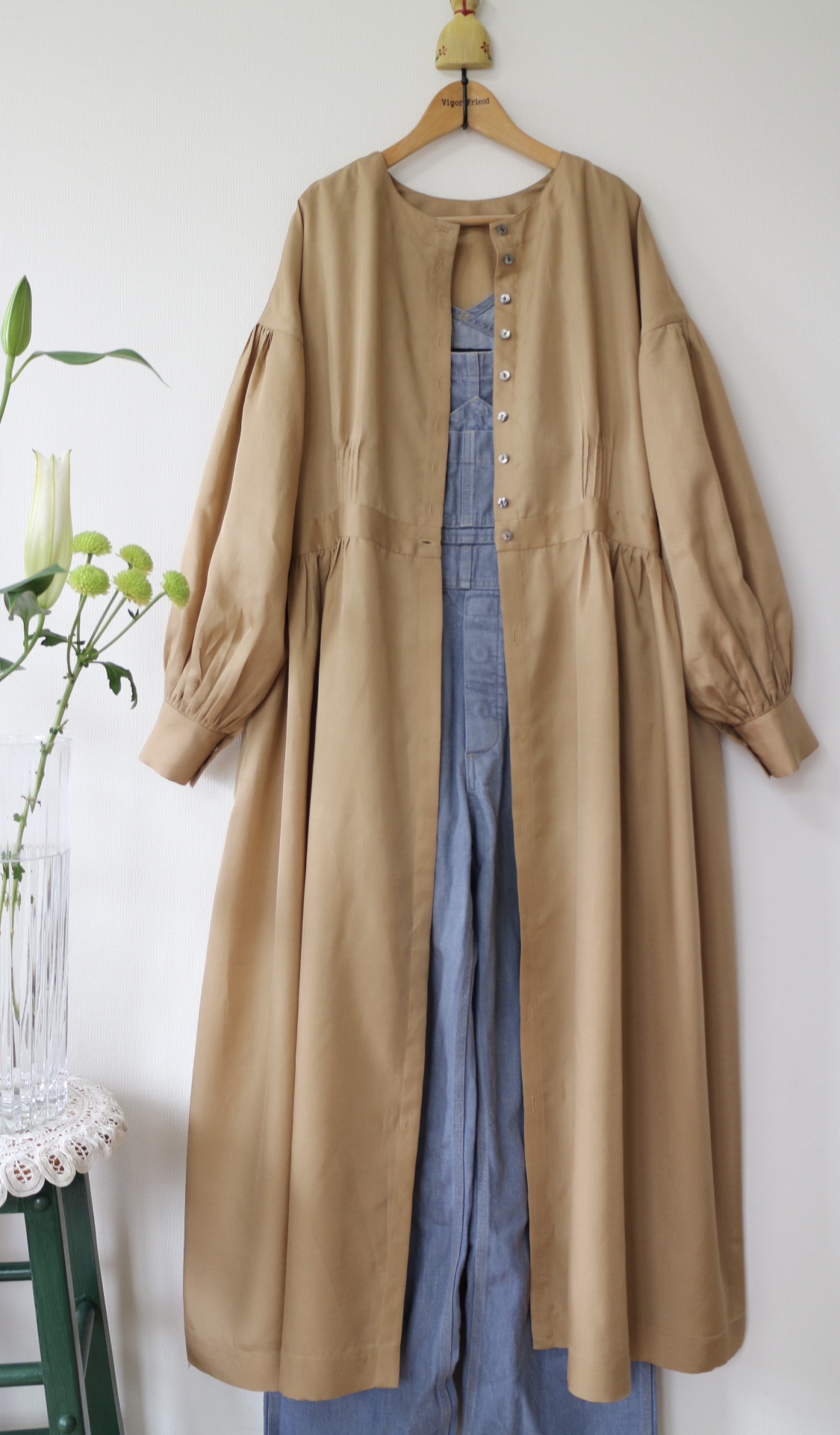 夏 コットンシルク 2way 羽織ロングワンピース Iichi ハンドメイド クラフト作品 手仕事品の通販
