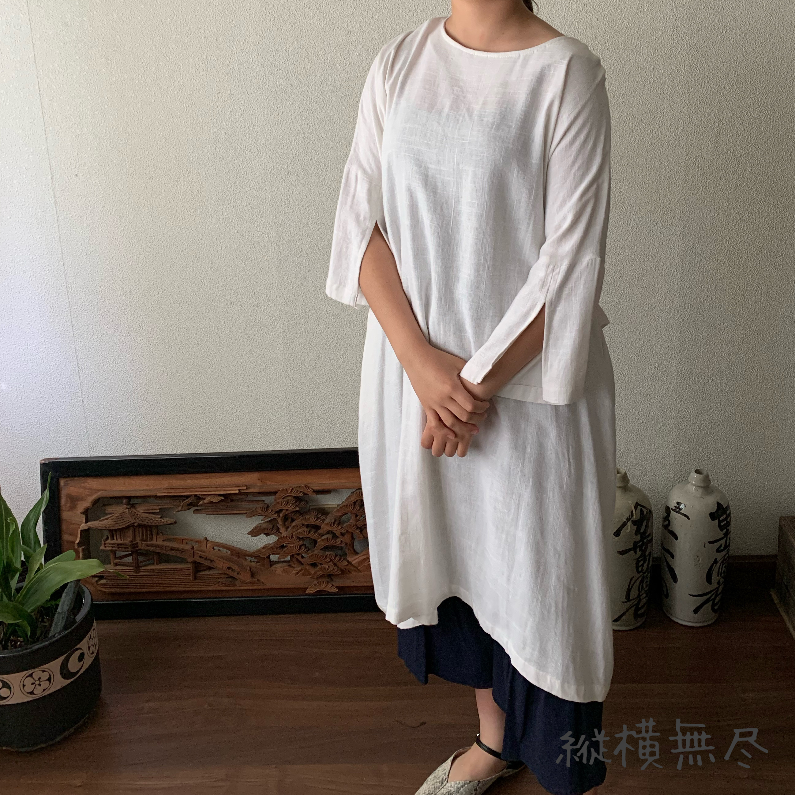 ゆったりaラインヘンプワンピース 楽ちんなサイズだけど袖スリットと後ろベルト付ですっきり 黒 Iichi ハンドメイド クラフト作品 手仕事品の通販 ゆったりaラインヘンプワンピース 楽ちんなサイズだけど袖スリットと後ろベルト付ですっきり 黒 Iichi ハンドメイド クラフト作品 手仕事品の通販