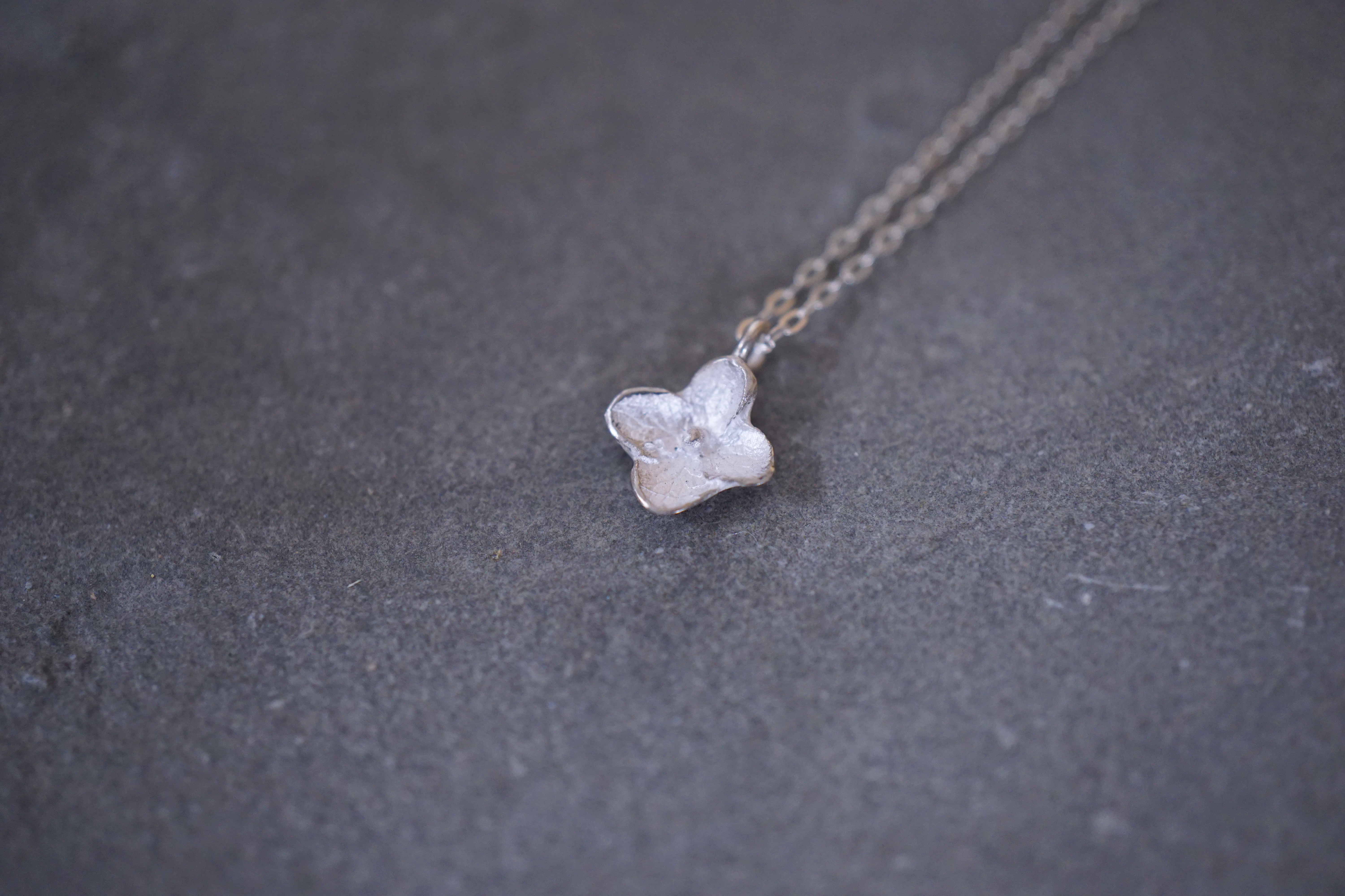 アジサイネックレス Silver Iichi ハンドメイド クラフト作品 手仕事品の通販