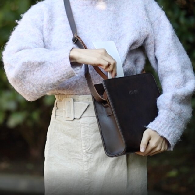 ショルダーバッグ レディース バッグ 鞄 防水 レザー 肩掛け かばん プレゼント Iichi ハンドメイド クラフト作品 手仕事品の通販