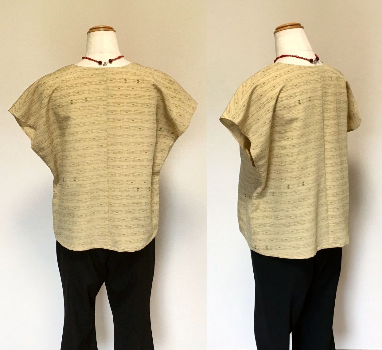 着物リメイク ブラウス Yb シャツ シルク 袖なし Iichi ハンドメイド クラフト作品 手仕事品の通販