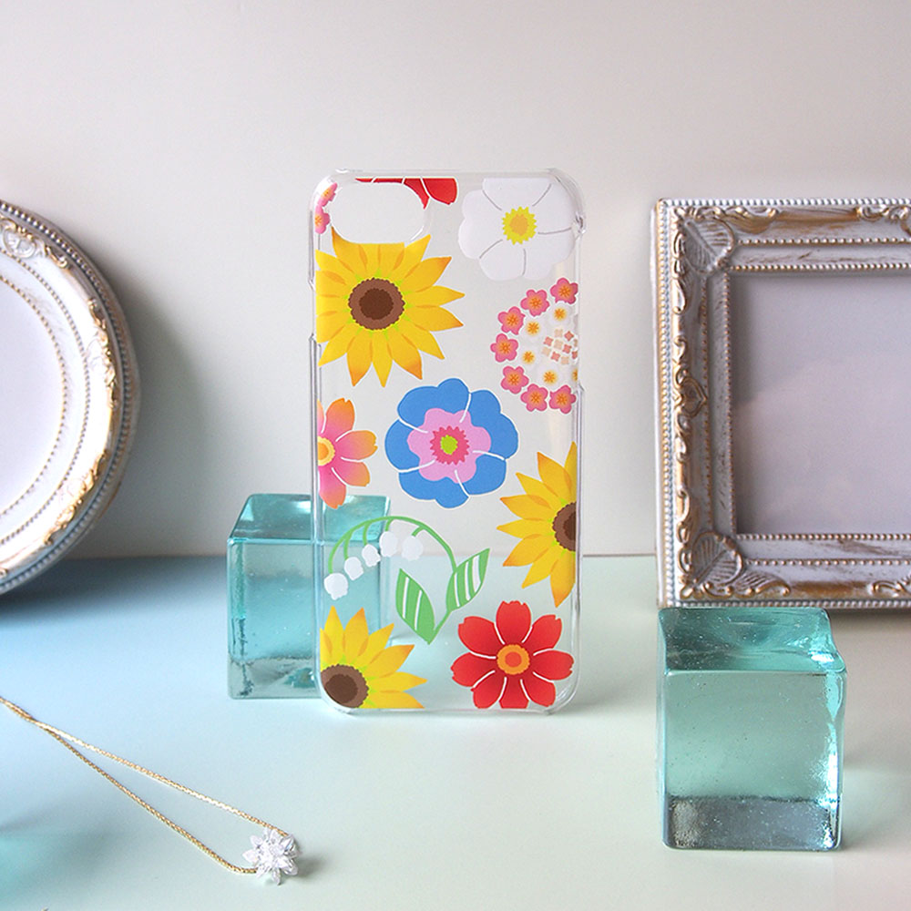 ソフトiphoneケース 夏の花 Iichi ハンドメイド クラフト作品 手仕事品の通販