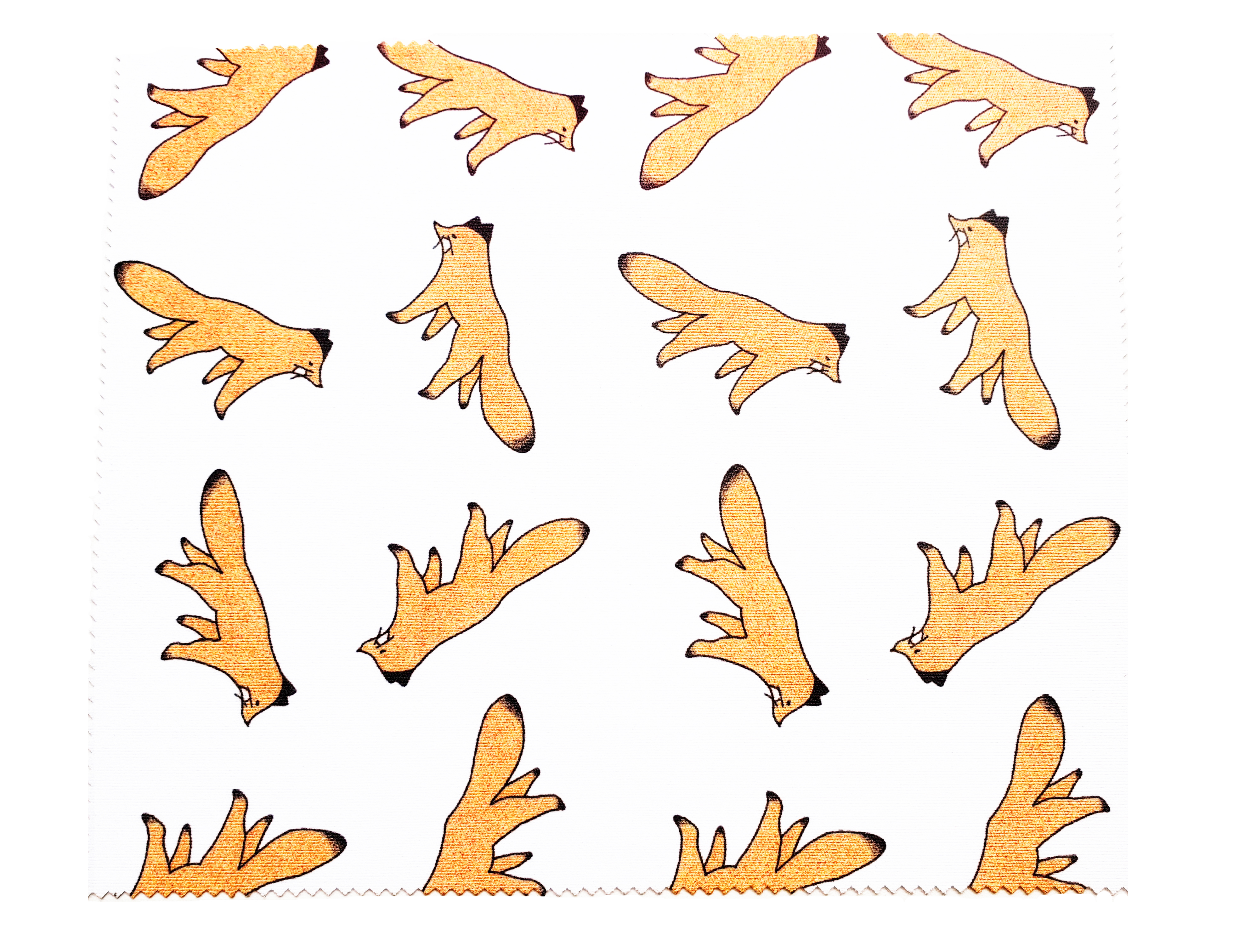 かわいいキタキツネのメガネ拭き Iichi ハンドメイド クラフト作品 手仕事品の通販