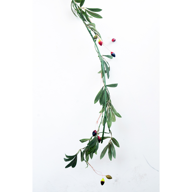 オリーブガーランド 長さ210cm フェイク グリーン インテリア おしゃれ Iichi ハンドメイド クラフト作品 手仕事品の通販