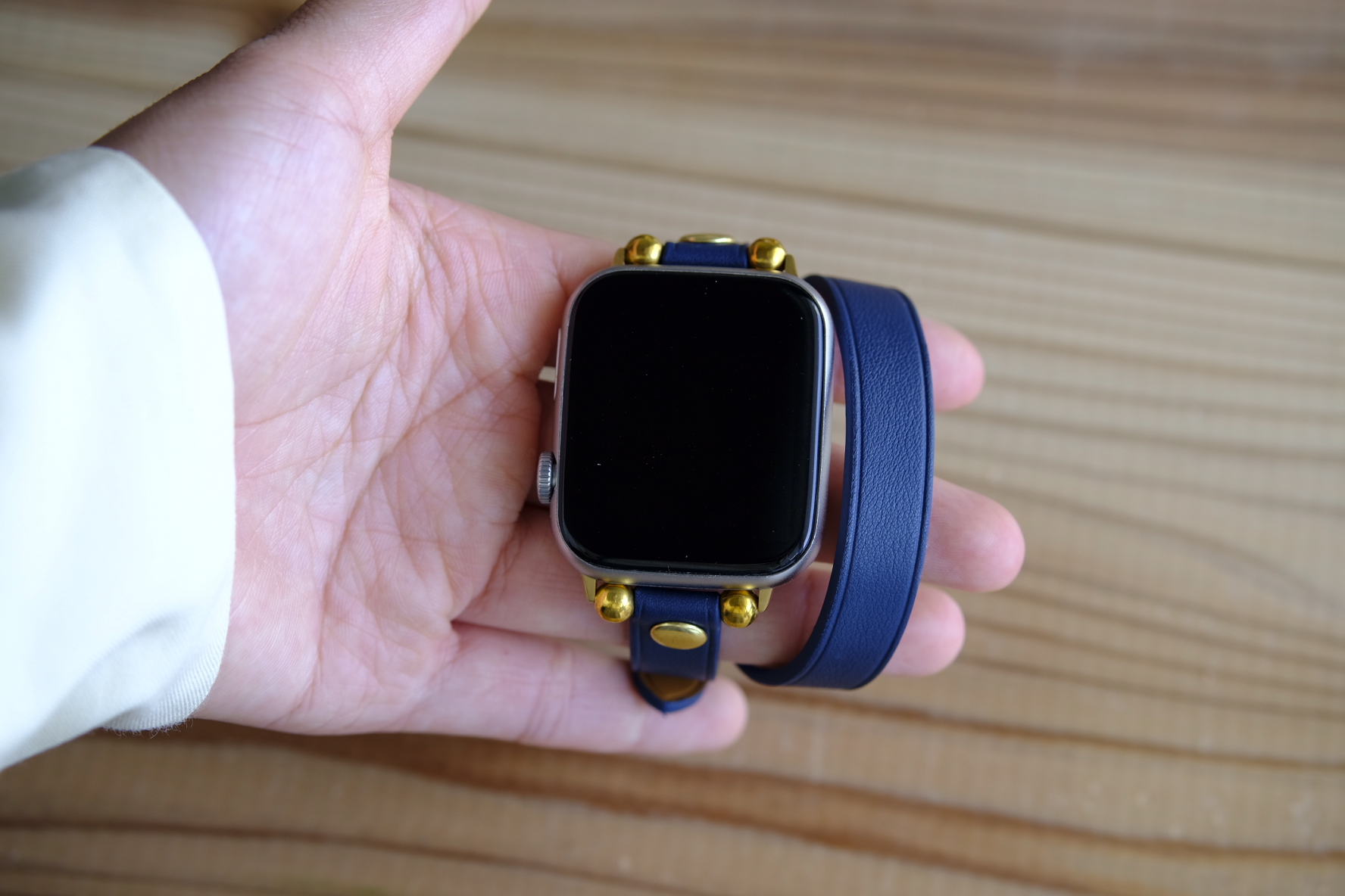 高級革使用 スイフトレザー 時計ベルト アップルウォッチバンド 