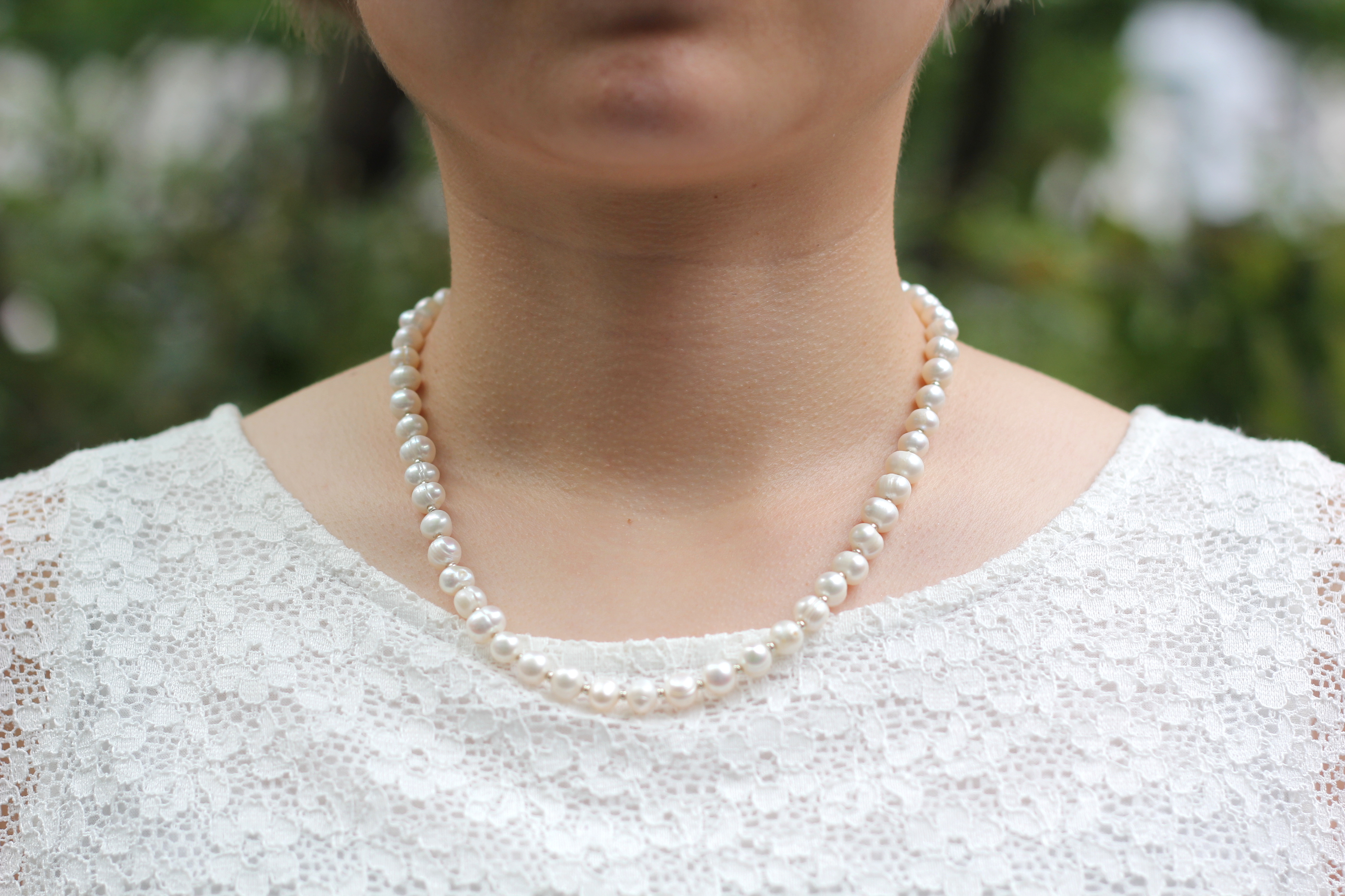 ストア ❣️真珠 ネックレス 淡水パール シルバー❣️結婚式 入学式