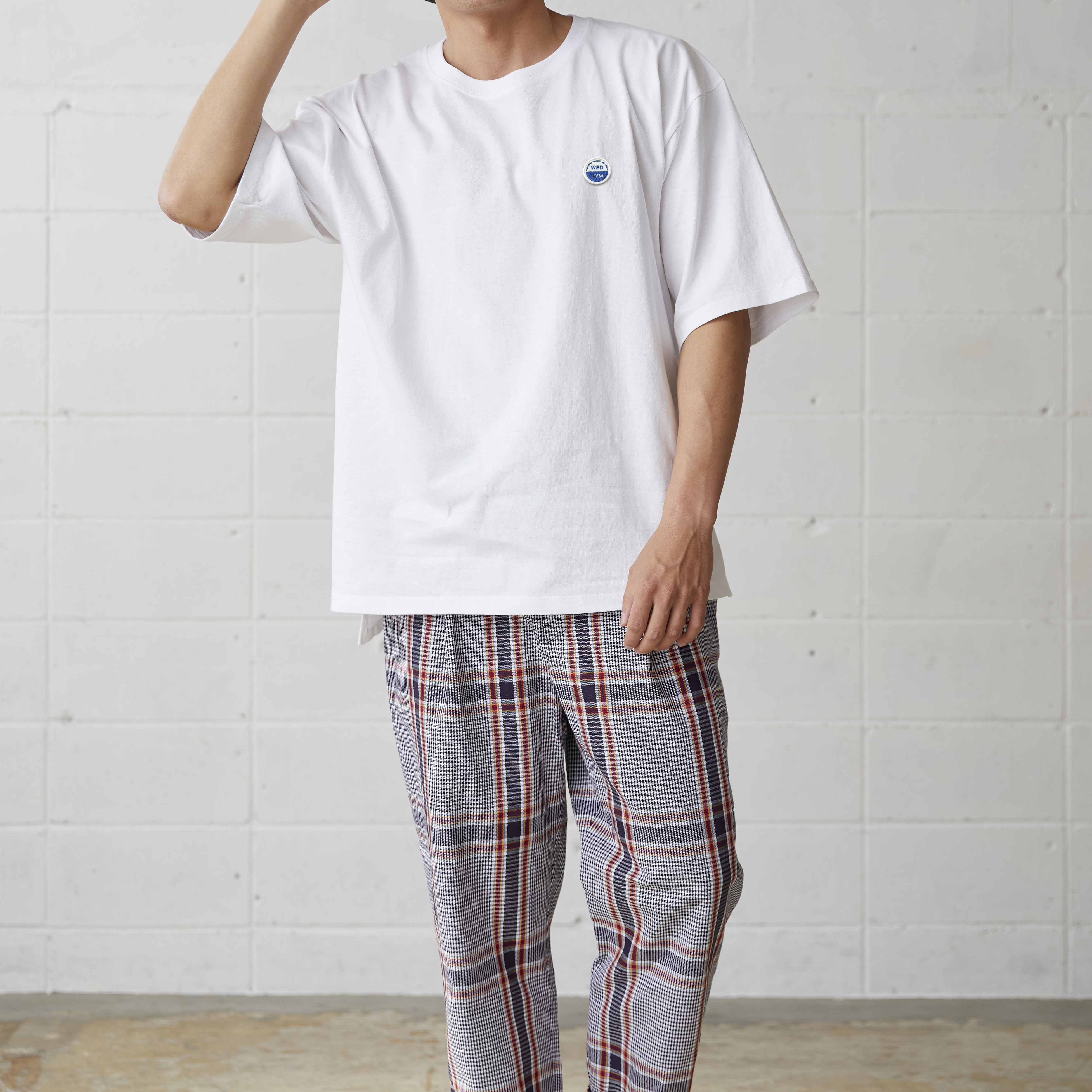 メンズオーバーtシャツ オリーブドラブ Wed Hym 刺繍ワッペン付き Iichi ハンドメイド クラフト作品 手仕事品の通販