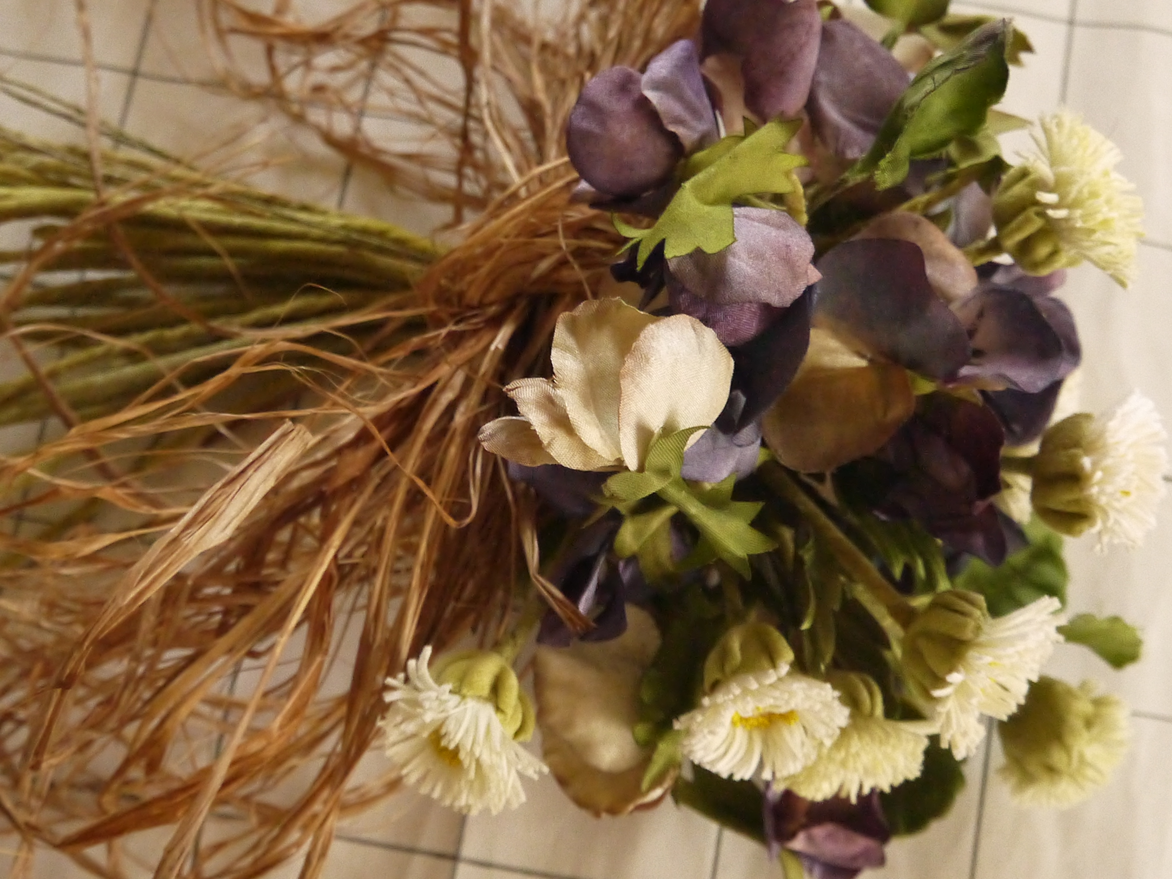 菫とマーガレットの花束 Iichi ハンドメイド クラフト作品 手仕事品の通販