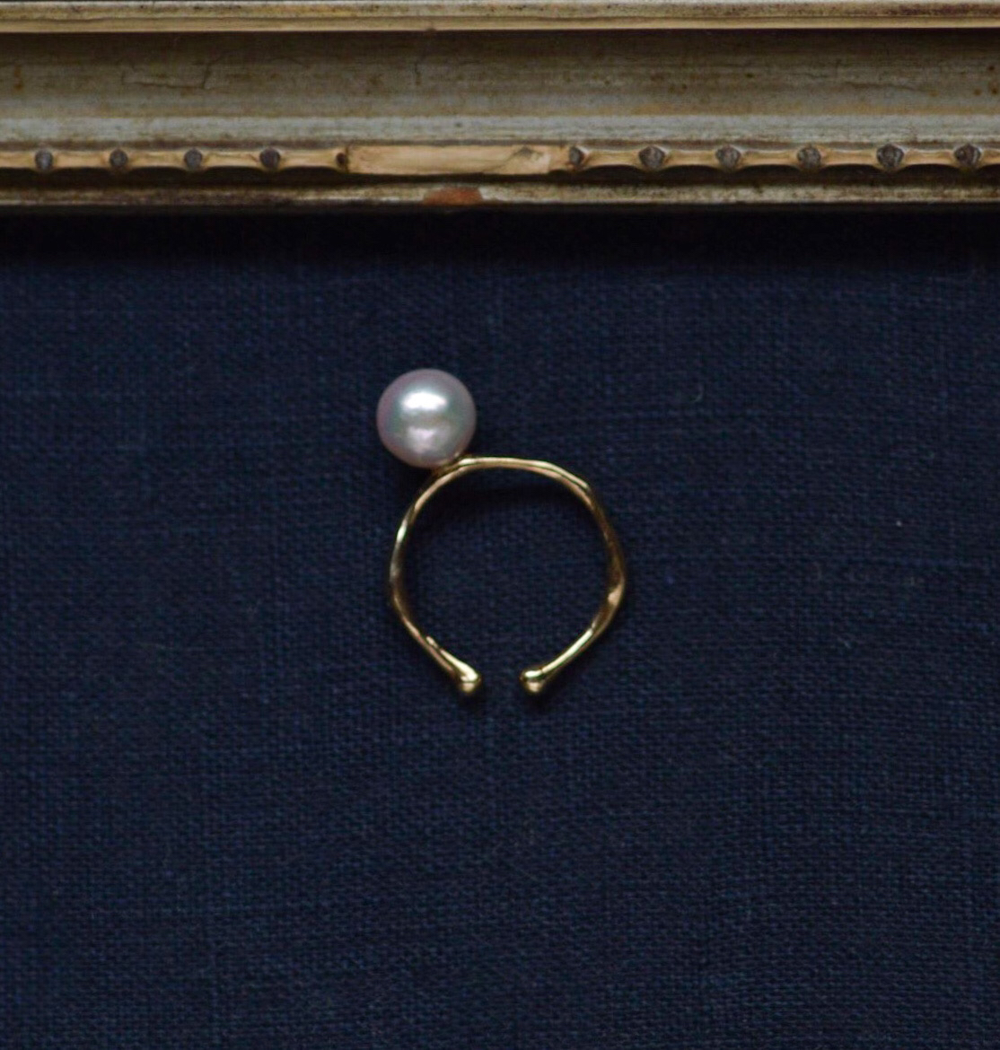 あこや真珠のイヤーカフ・K10 | iichi ハンドメイド・クラフト作品・手