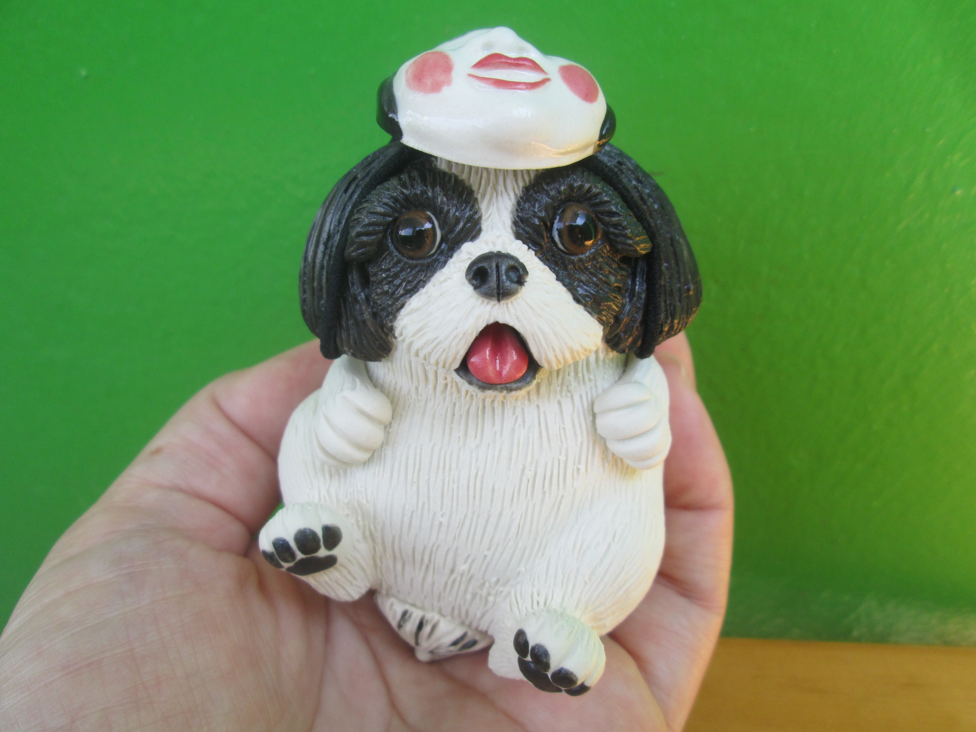 お面被り シーズー お面は取り外し可能です Iichi ハンドメイド クラフト作品 手仕事品の通販