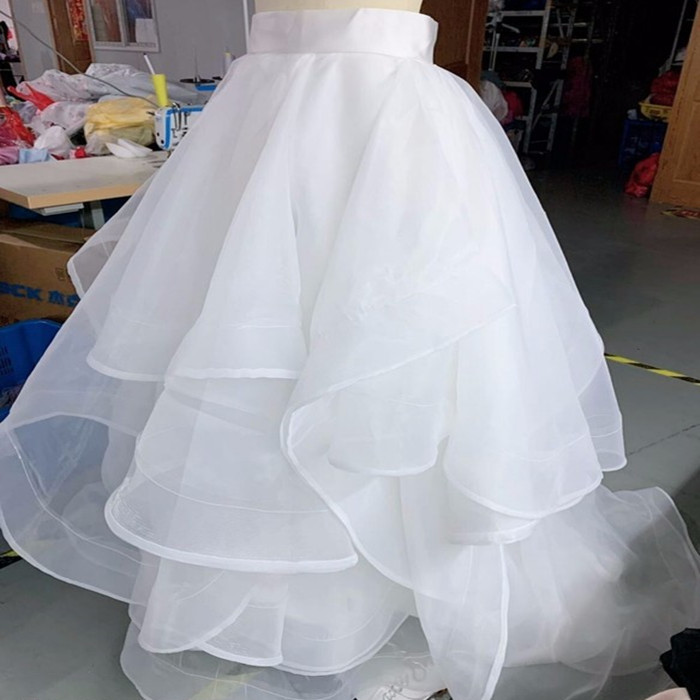 ウエディングドレス スレンダータイプ サテン オーガンジー セパレートドレス ふんわりオーガンジースカート Iichi ハンドメイド クラフト作品 手仕事品の通販