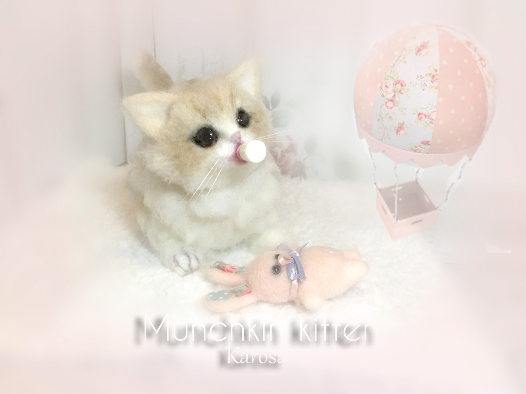 マンチカン 子猫 可動 猫 ぽてぽて ころころ むちむち 羊毛フェルト アートドール Iichi ハンドメイド クラフト作品 手仕事品の通販