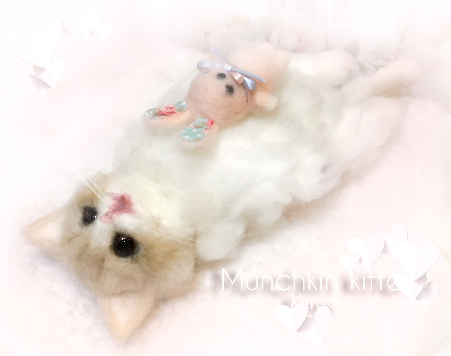 羊毛フェルト 猫 マンチカン - 通販 - www.photoventuresnamibia.com