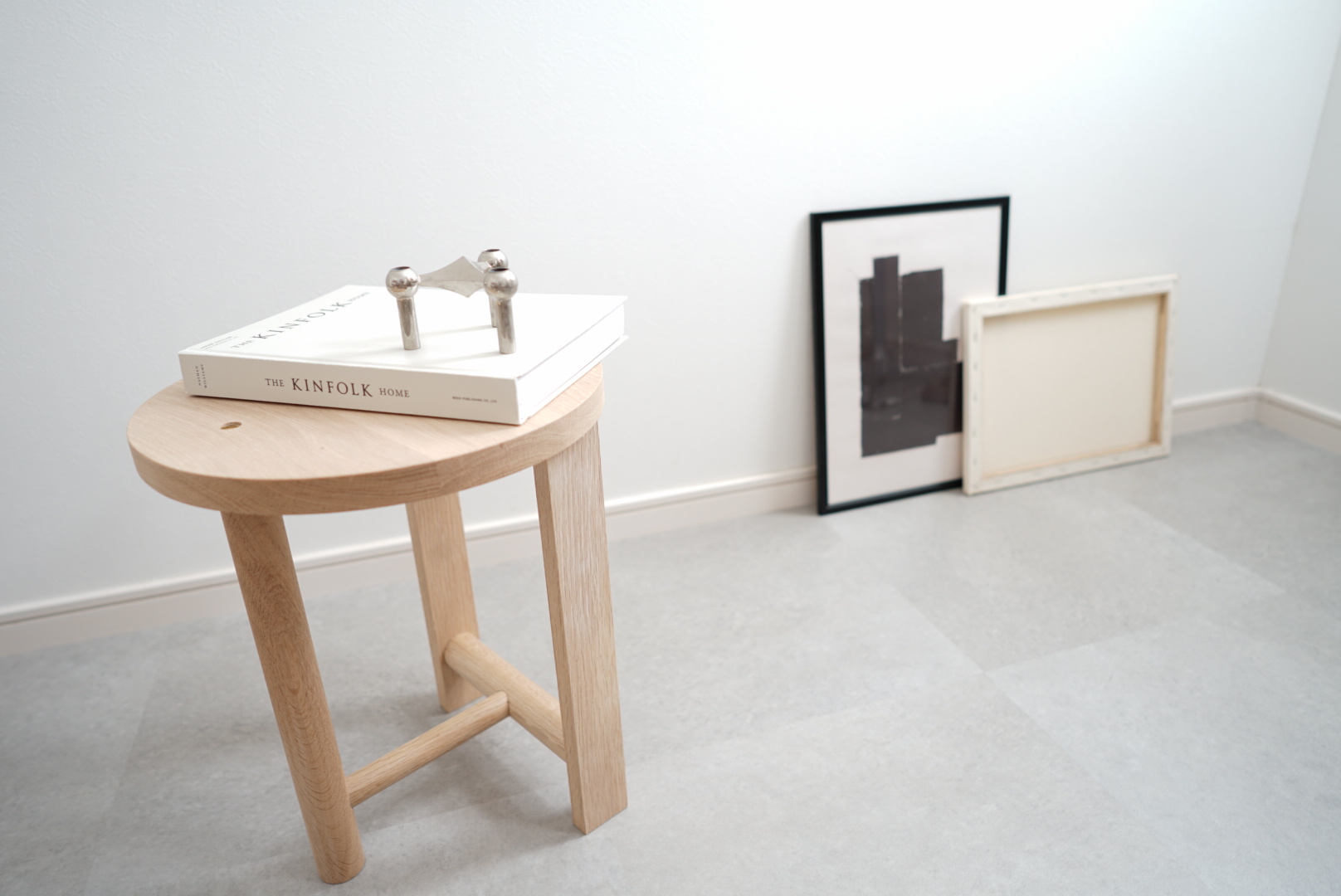 オーク無垢 スツール サイドテーブル オブジェクト 無垢家具 Oak Object Stool Sidetable Iichi ハンドメイド クラフト作品 手仕事品の通販