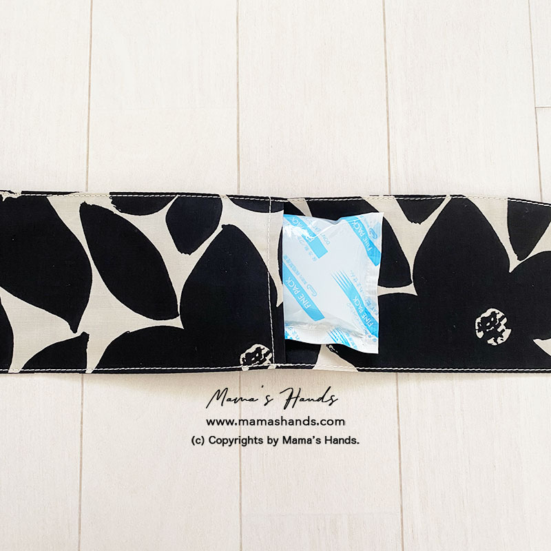 おしゃれ 保冷剤 モノトーン 大柄 花柄 黒 綿100 節約 快適 エコ 夏 スカーフ ネッククーラー Iichi ハンドメイド クラフト作品 手仕事品の通販