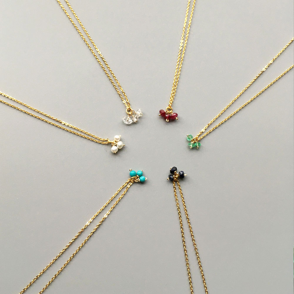 12月の誕生石ターコイズ 小ぶりブルーグリーンカラーのネックレス Iichi ハンドメイド クラフト作品 手仕事品の通販