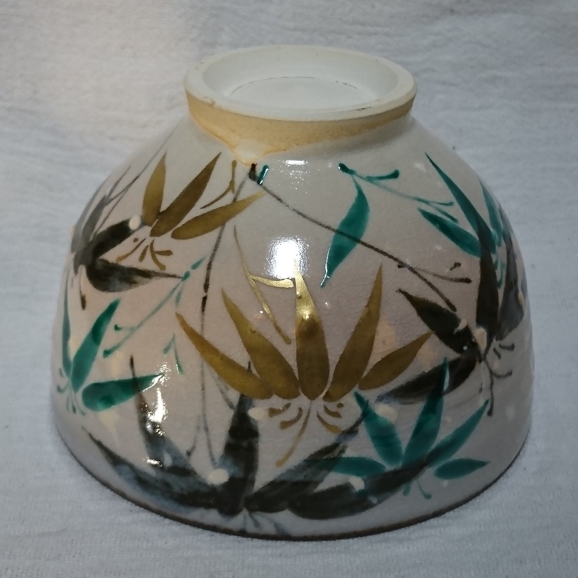 超値下げ!!】YYK59 山川巌造 色絵仁清写茶碗 雪笹(木箱）【新品】