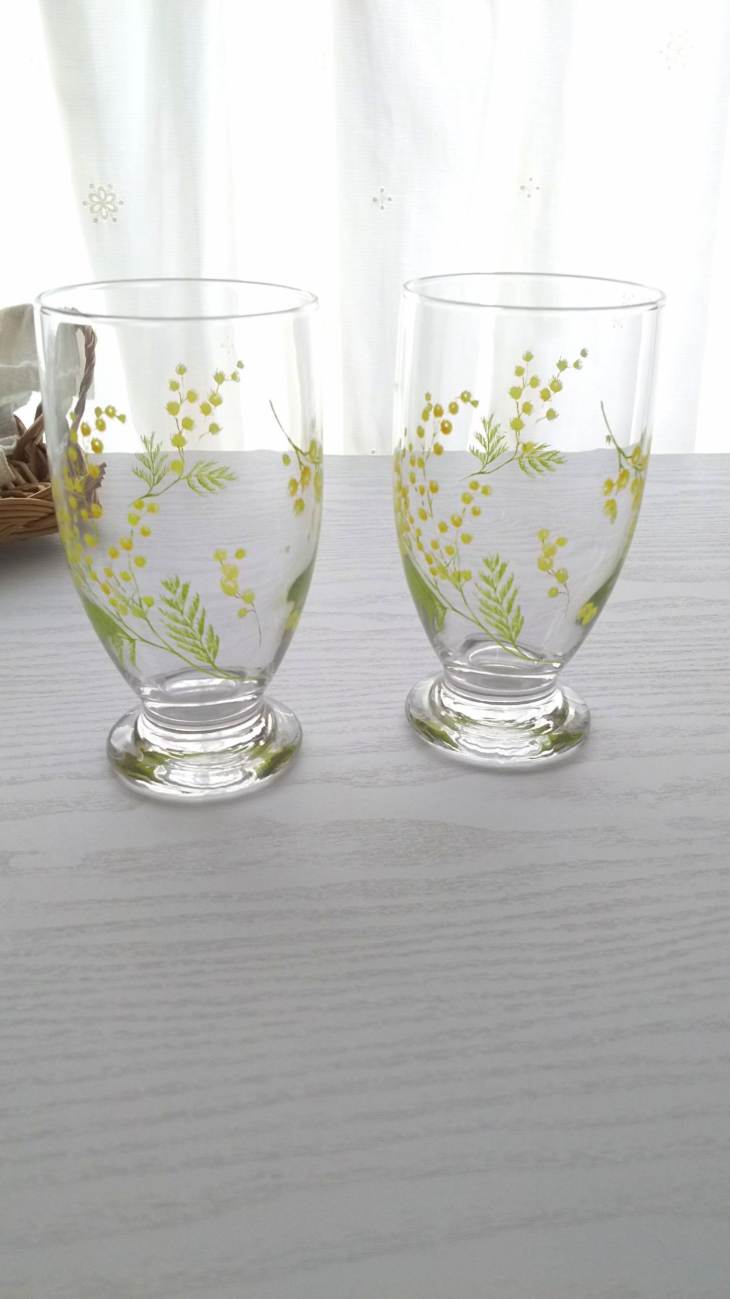 ミモザグラス 2個セット | iichi ハンドメイド・クラフト作品・手仕事 