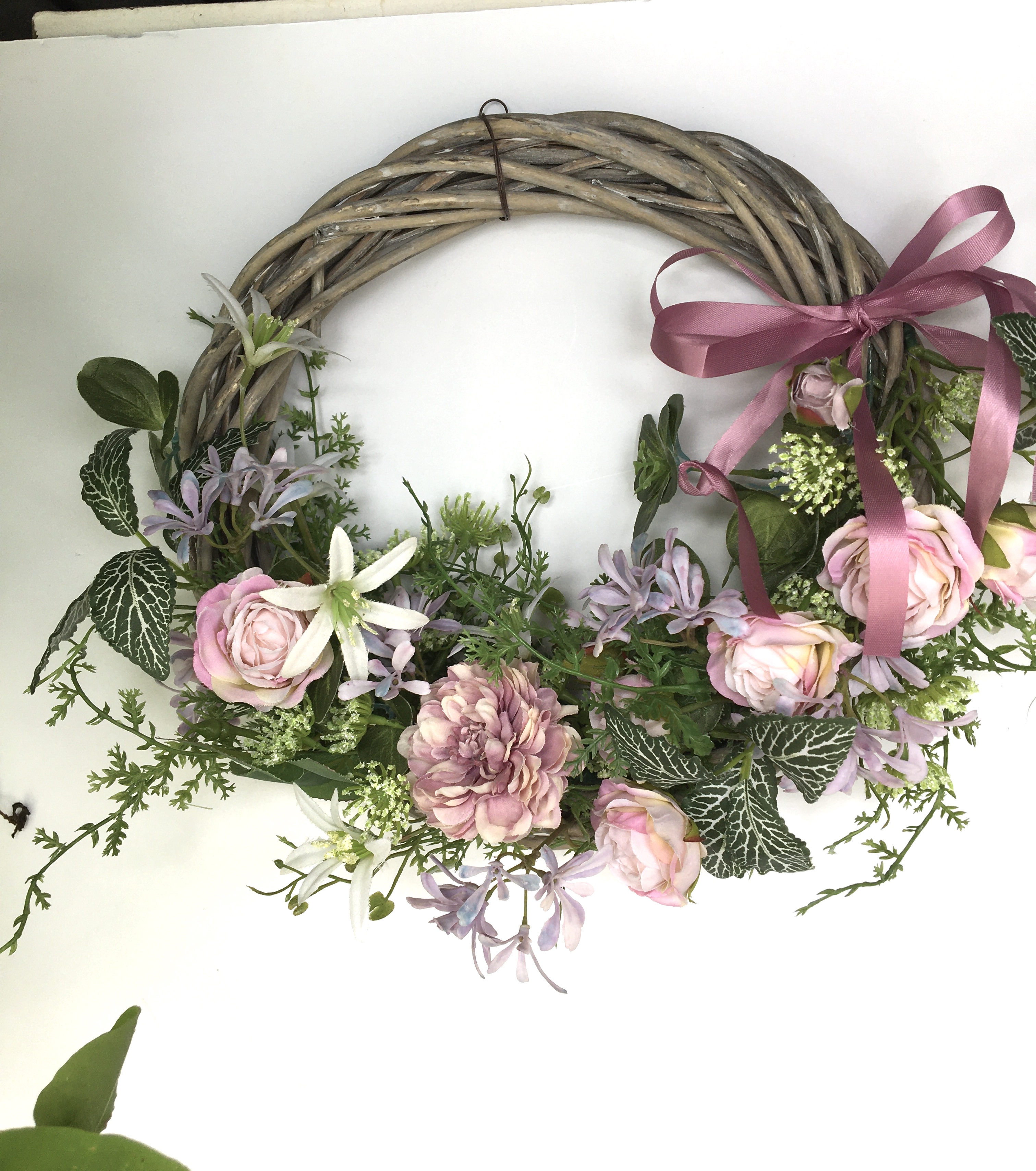 薔薇のリース Iichi ハンドメイド クラフト作品 手仕事品の通販