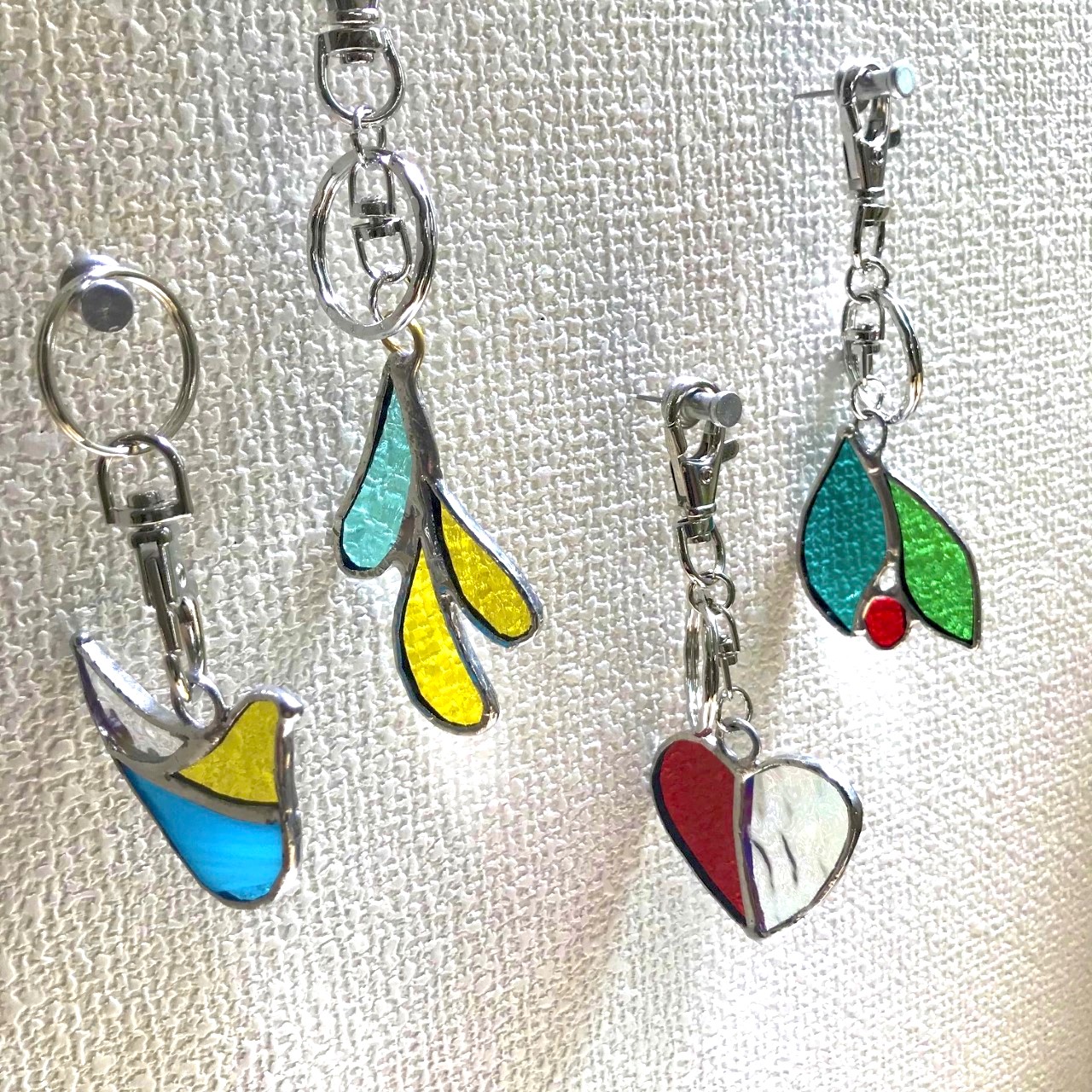 ステンドグラス製作キット キーホルダー ２個セット Iichi ハンドメイド クラフト作品 手仕事品の通販