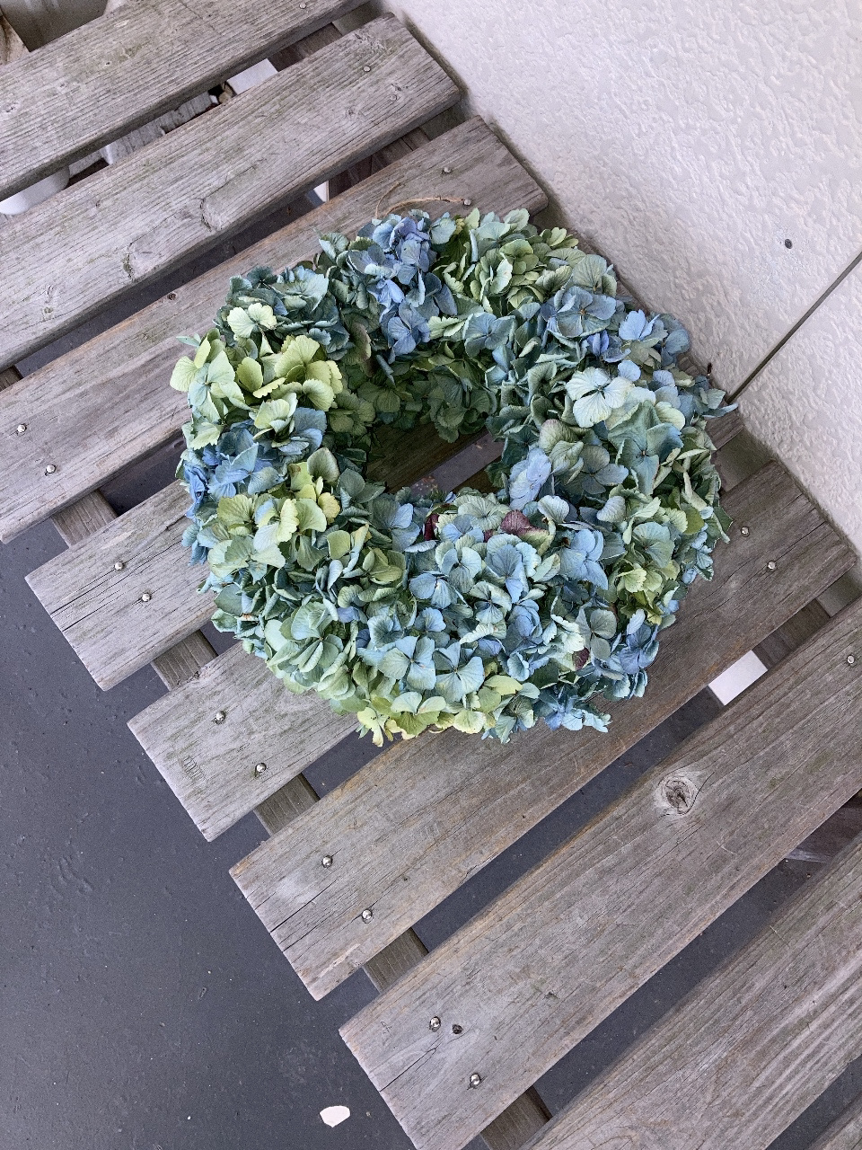 受注 紫陽花リース ブルーグリーン Iichi ハンドメイド クラフト作品 手仕事品の通販 受注 紫陽花リース ブルーグリーン Iichi ハンドメイド クラフト作品 手仕事品の通販